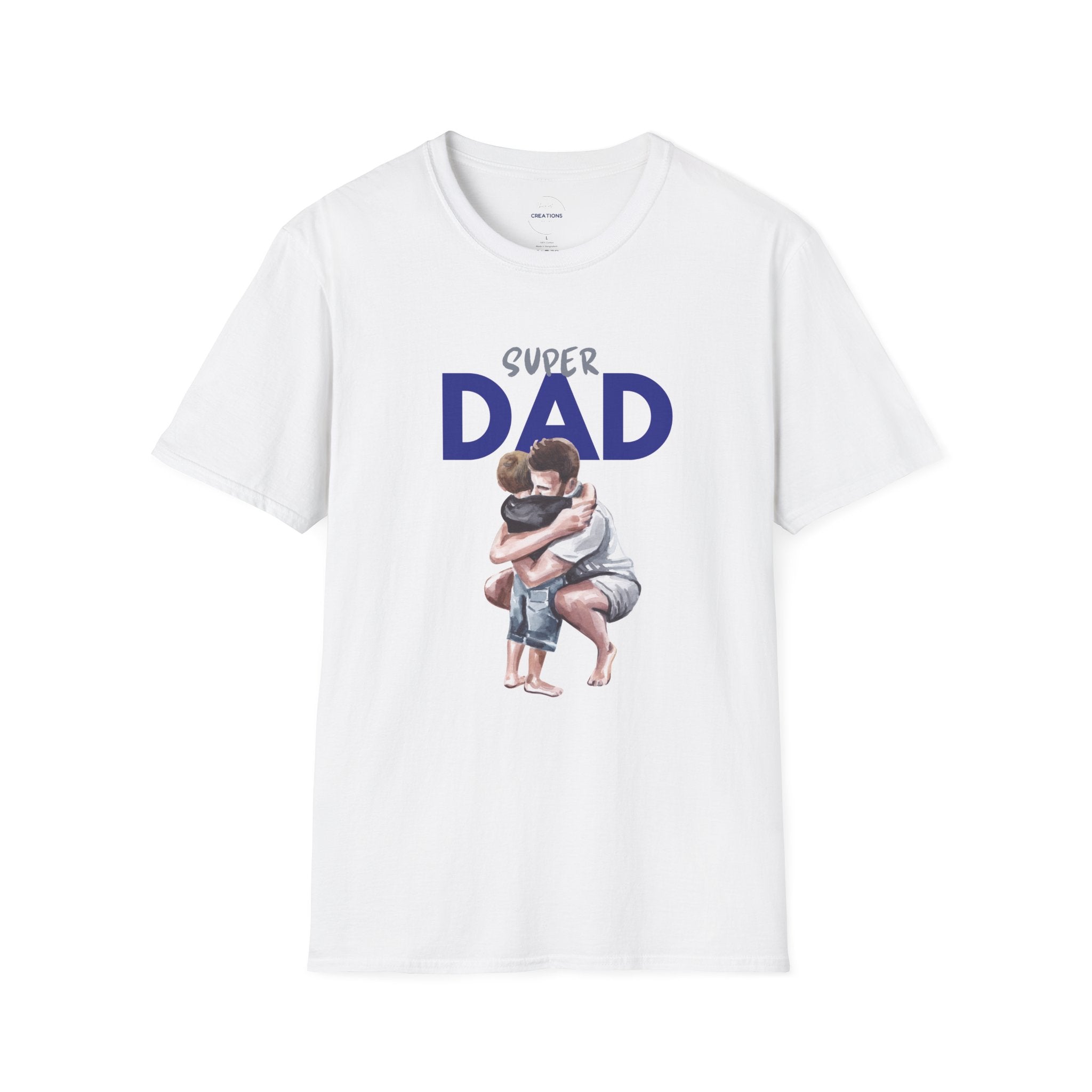 Super Dad T-Shirt — Father and Child Hug Graphic Tee | Father’s Day Gift