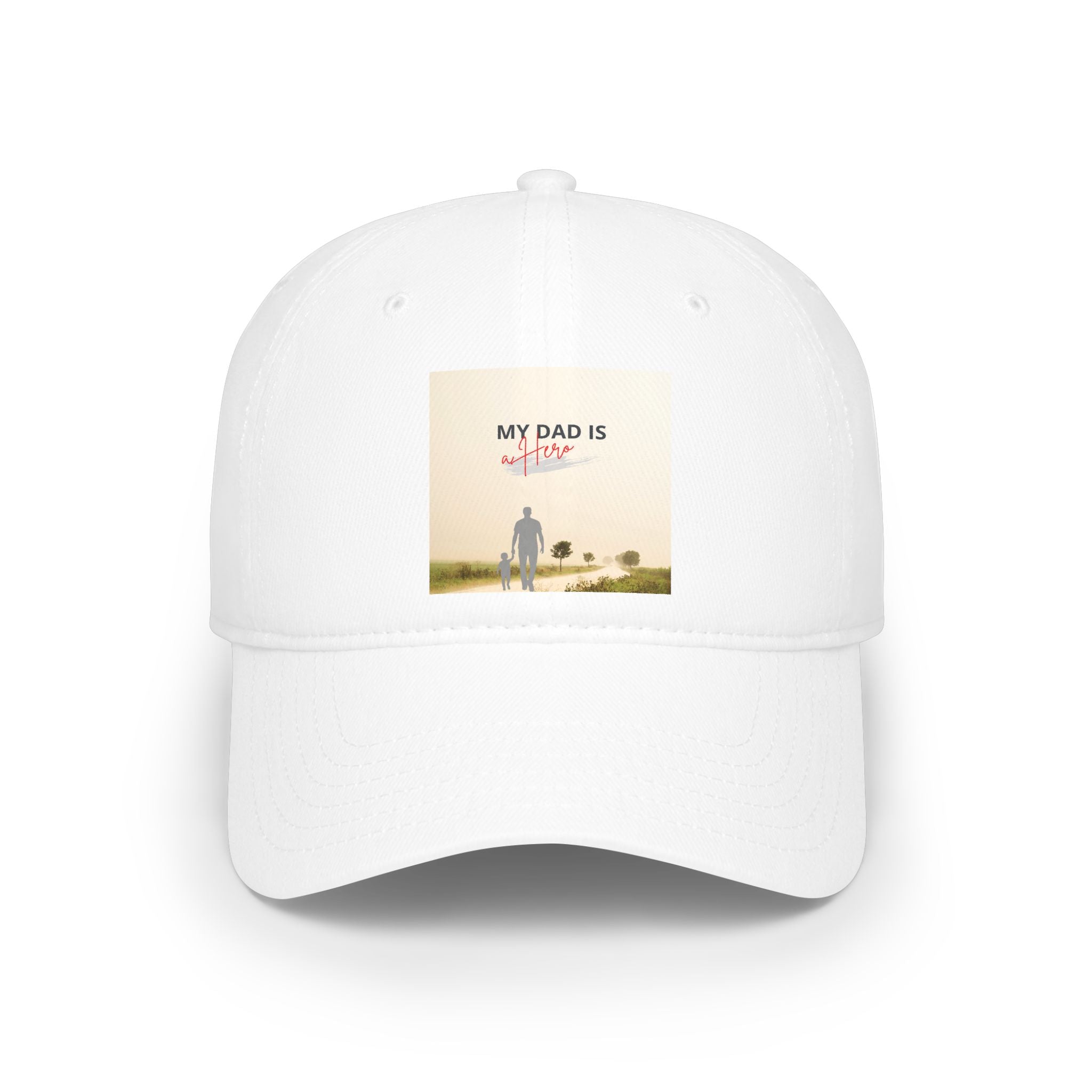 Dad Is My Hero Baseball Cap - Father’s Day Tribute Low Profile Hat