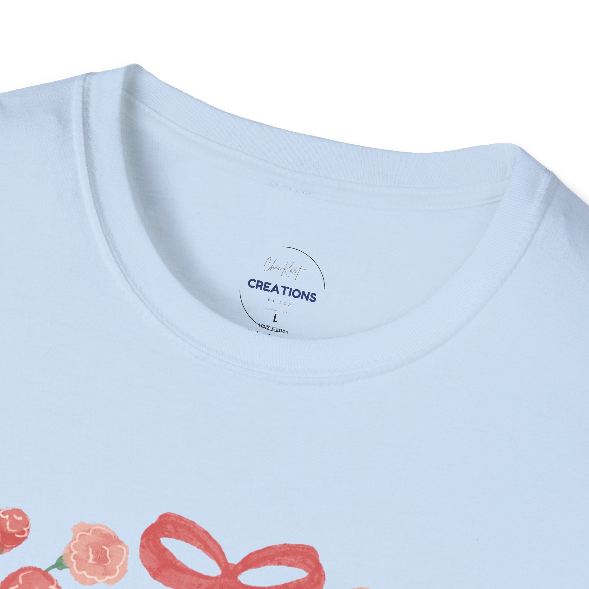 Mother’s Day Floral Tee — “Happy Mother’s Day” Mother and Child