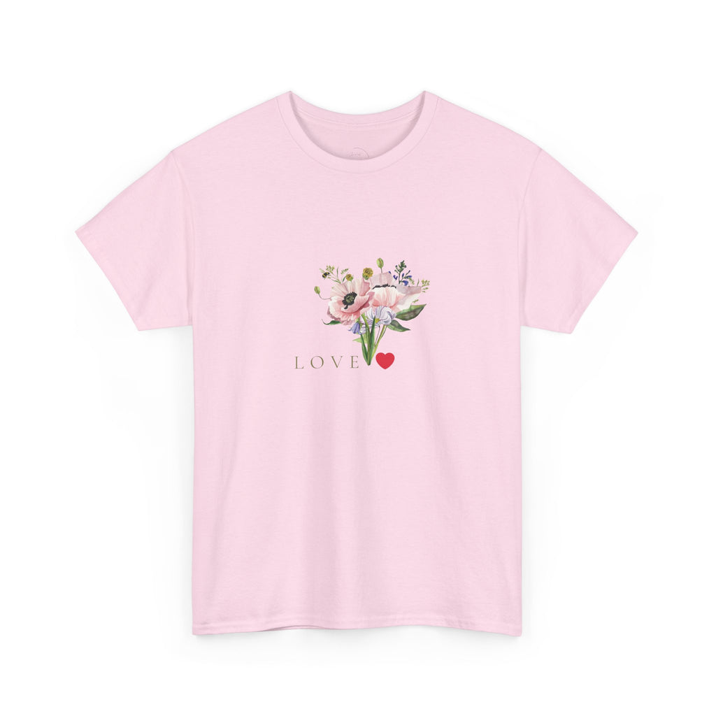 Love Floral Tee — Romantic Bouquet Graphic T‑Shirt