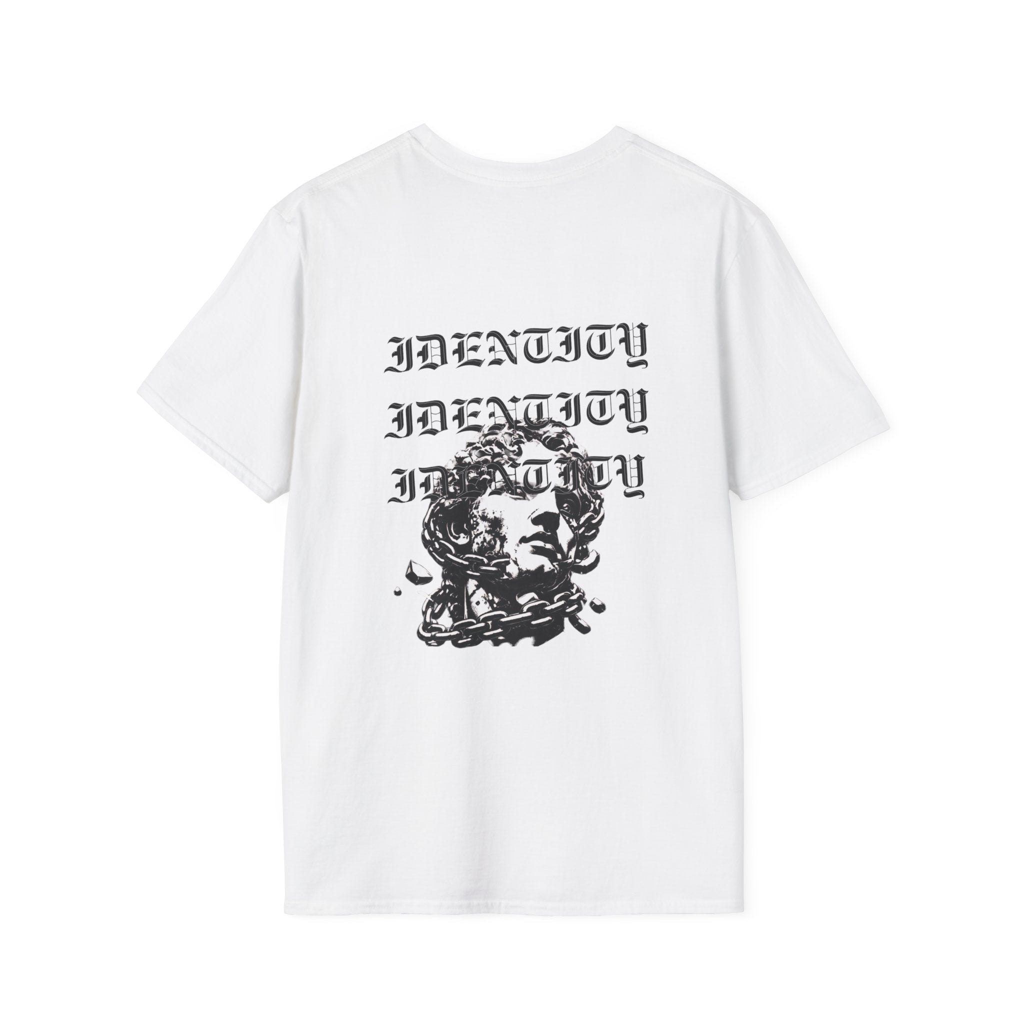 Minimal 'IDENTITY' Embroidered T-Shirt