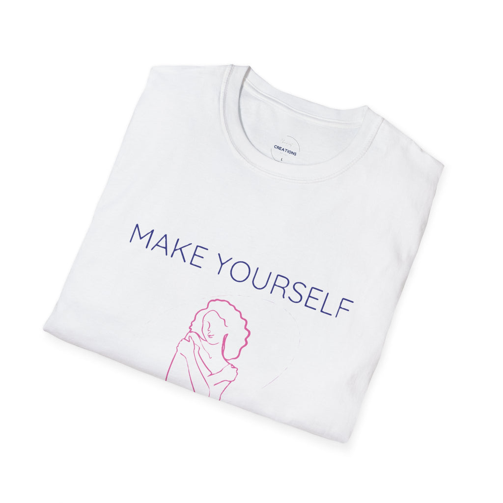 T-Shirt — "Make Yourself a High Priority" Self-Care Graphic Tee