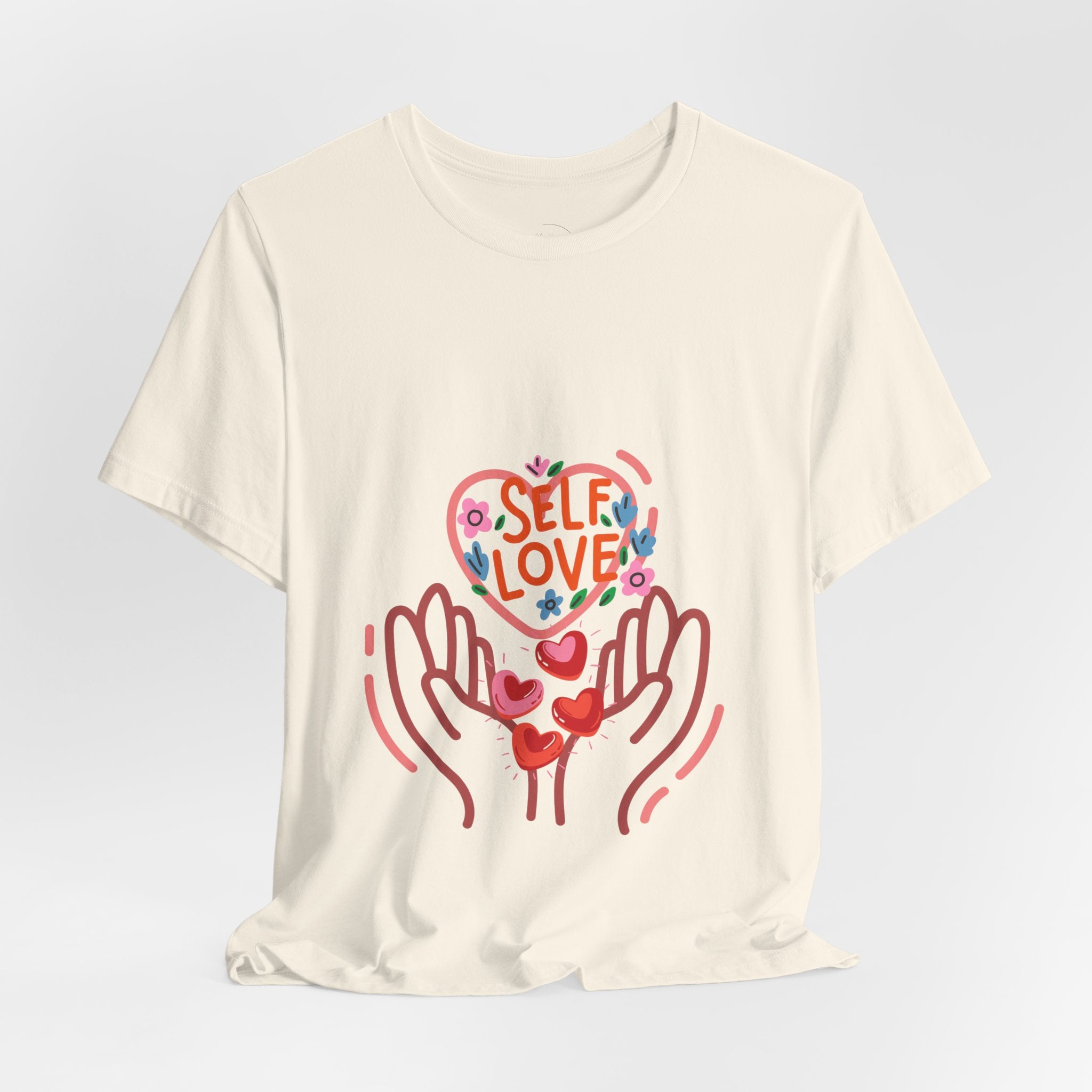 Self Love Heart Tee — Women's Self-Care Graphic T-Shirt