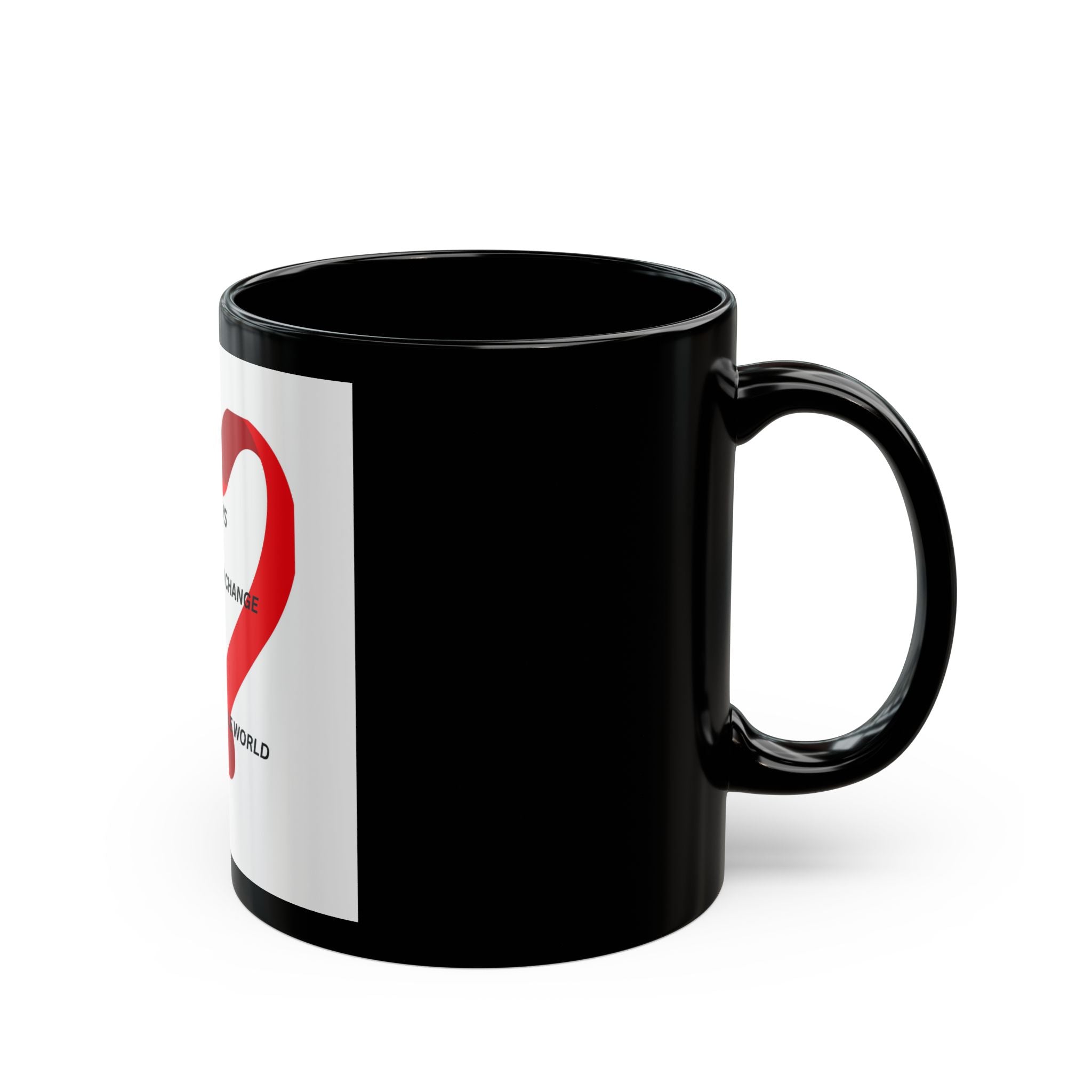 Dad's Words Can Change Your Whole World - Inspirational Black Coffee Mug