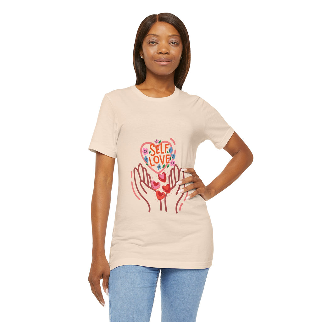Self Love Heart Tee — Women's Self-Care Graphic T-Shirt
