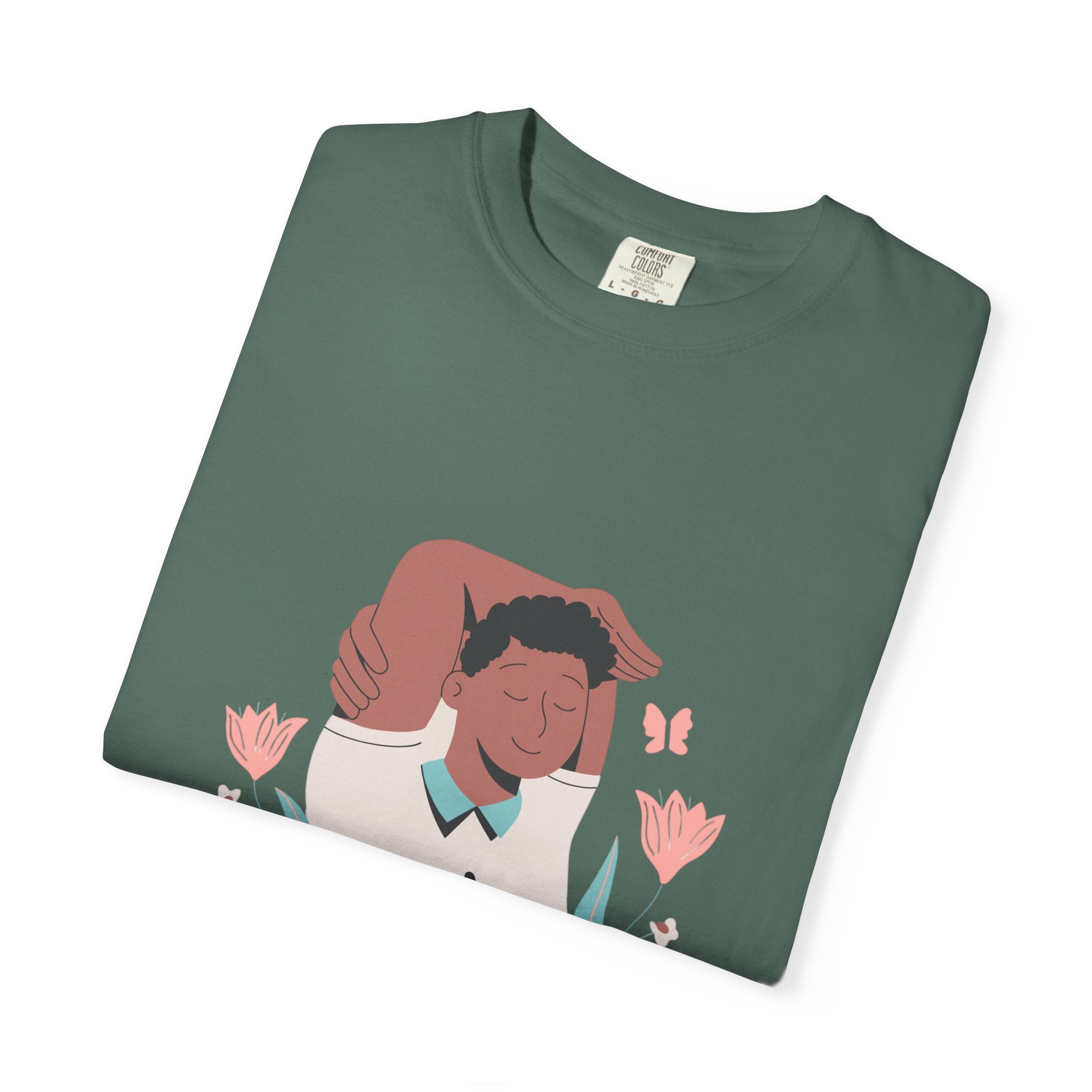 Peace Floral Portrait T-Shirt