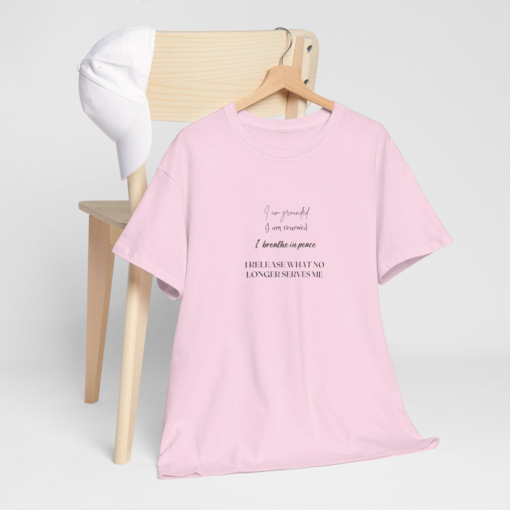 White T-Shirt with Minimalist Poem