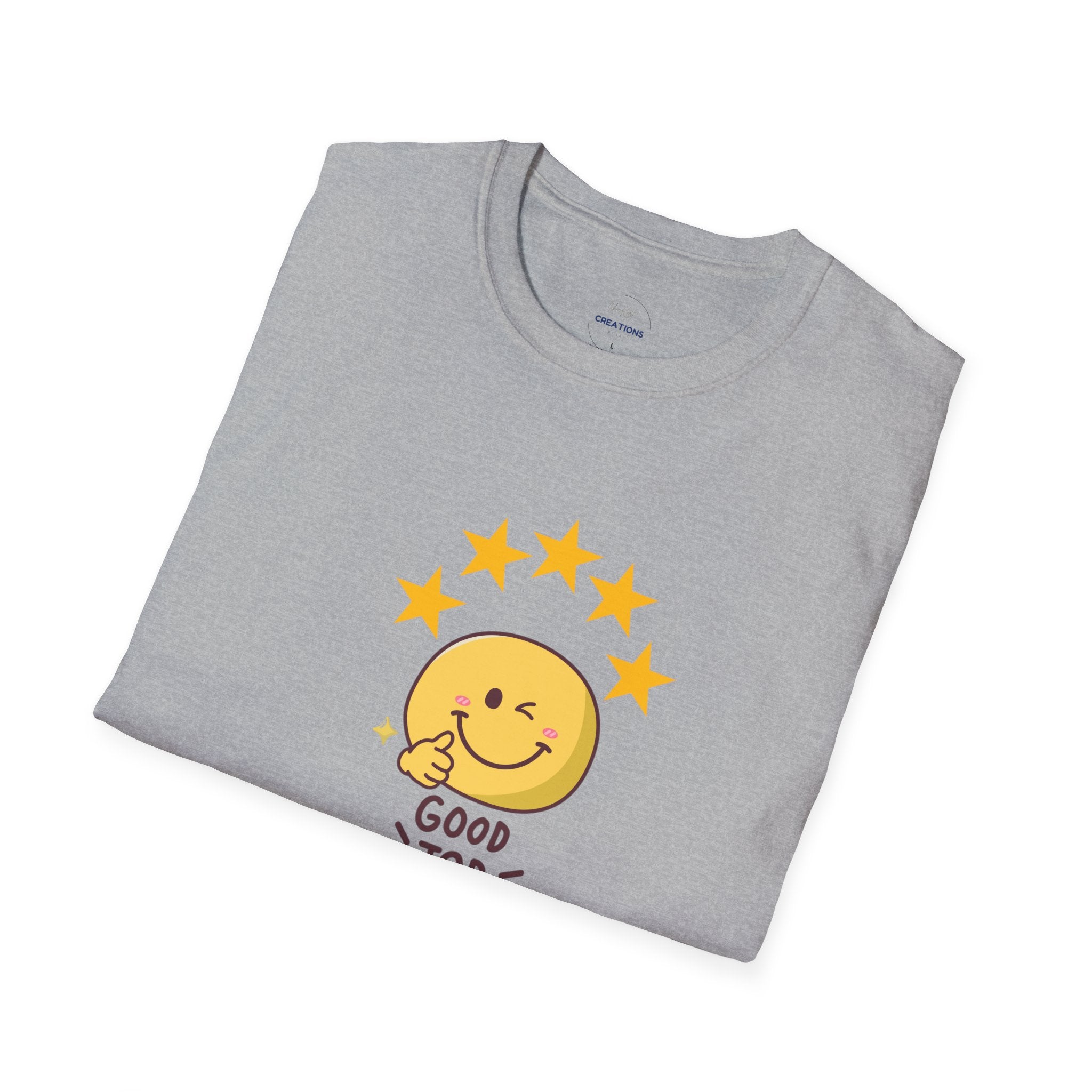 Good Job Smiley T-Shirt — Cute 5-Star Positive Vibe Tee