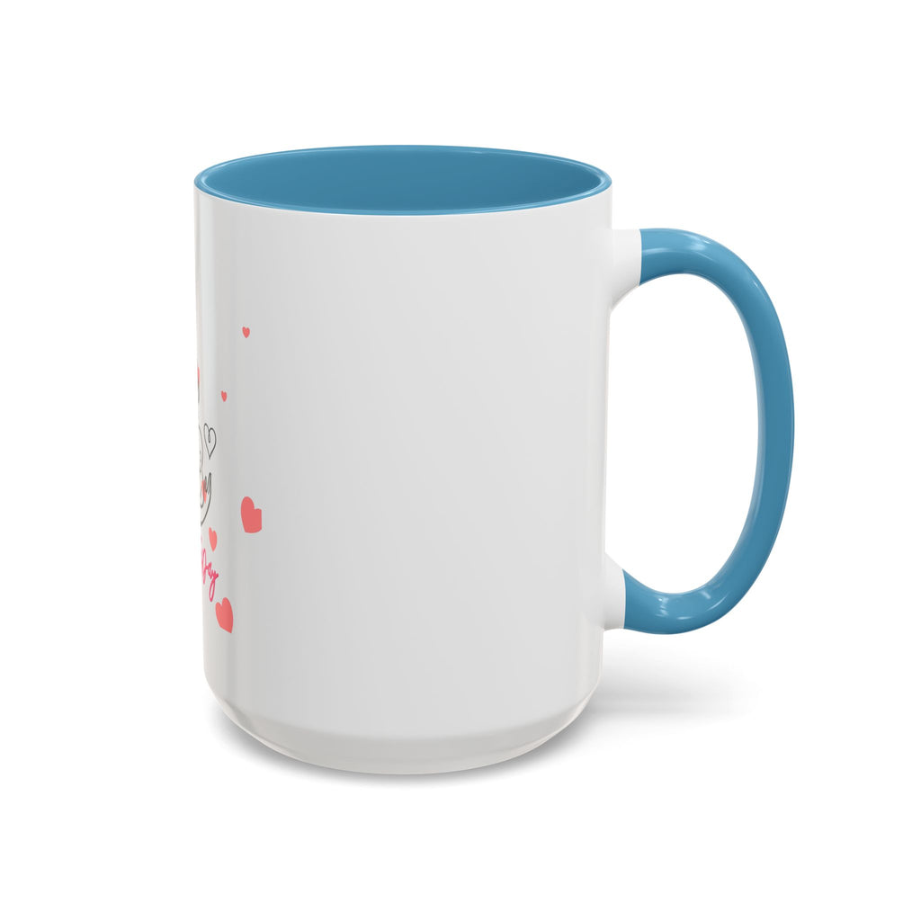 Mother’s Day Coffee Mug — 'Happy Mother’s Day' Heart & Mom-Baby Illustration (Accent 11/15oz)