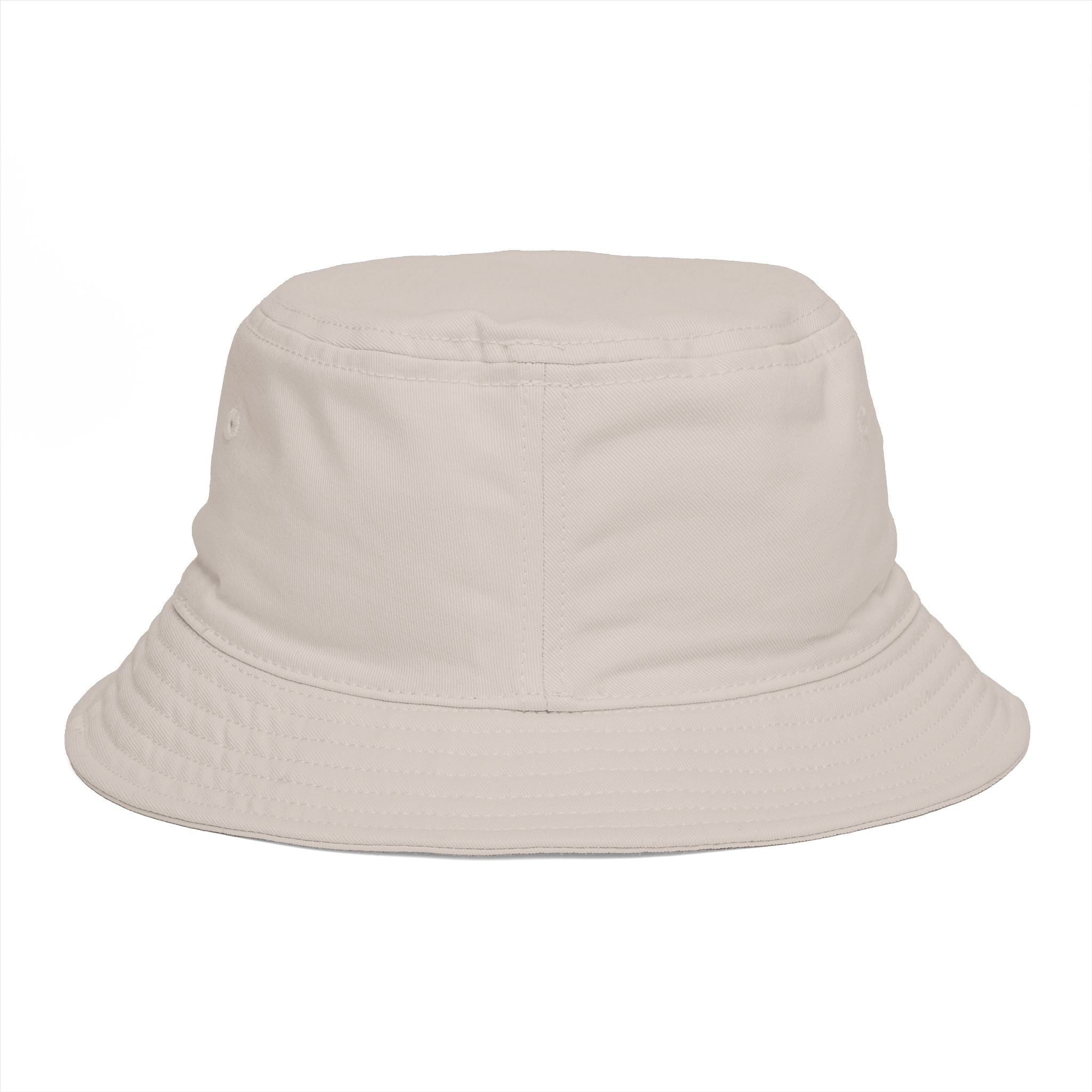 Bucket Hat — Retro Peace Sign with Flower Patch, Vintage 70s Boho Summer Sun Hat