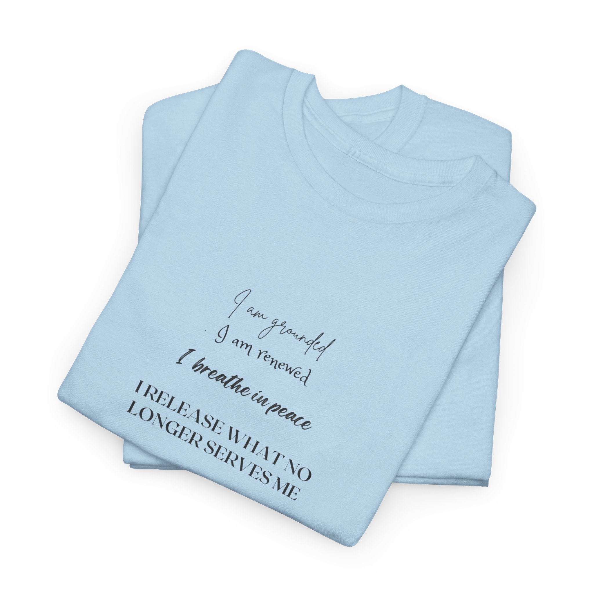 White T-Shirt with Minimalist Poem