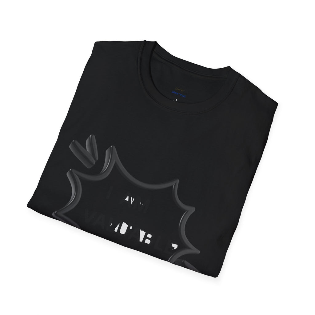 I Am Valuable T‑Shirt — Positive Self‑Worth Graphic Tee