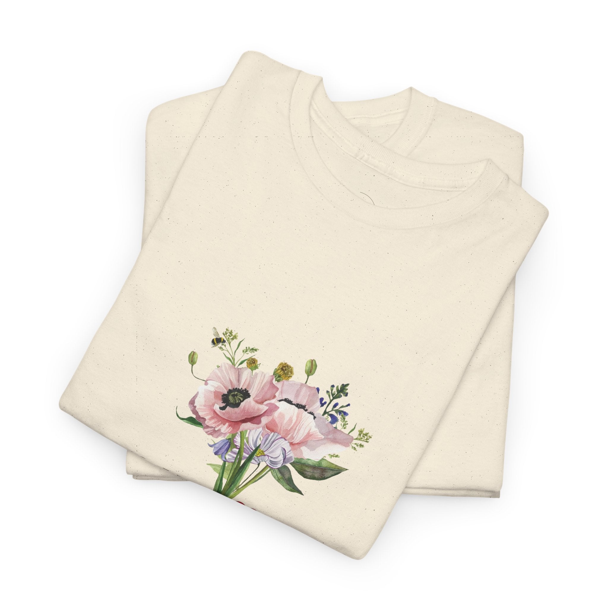 Love Floral Tee — Romantic Bouquet Graphic T‑Shirt