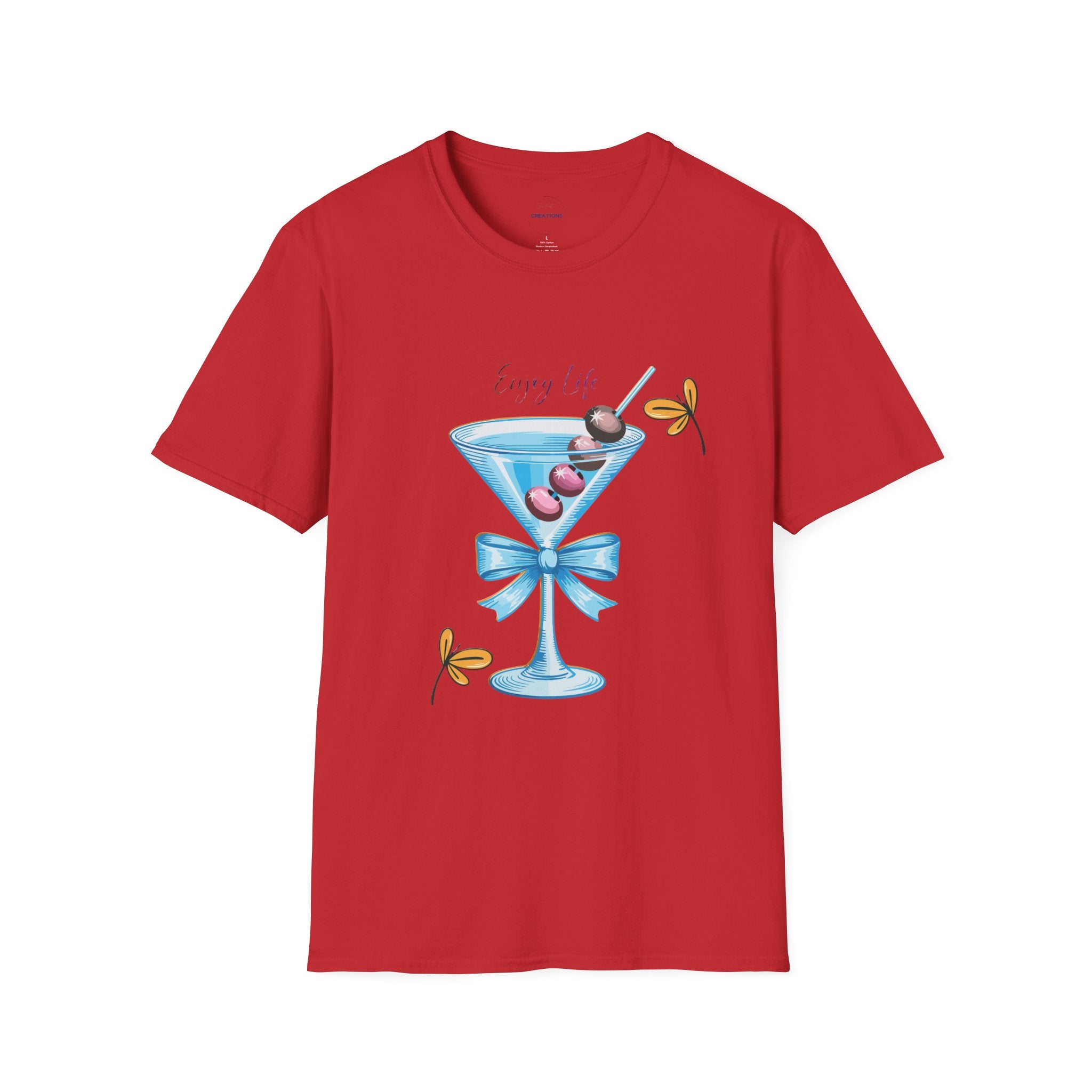 "Every Time" Cocktail Glass Graphic T-Shirt -Martini Cocktail