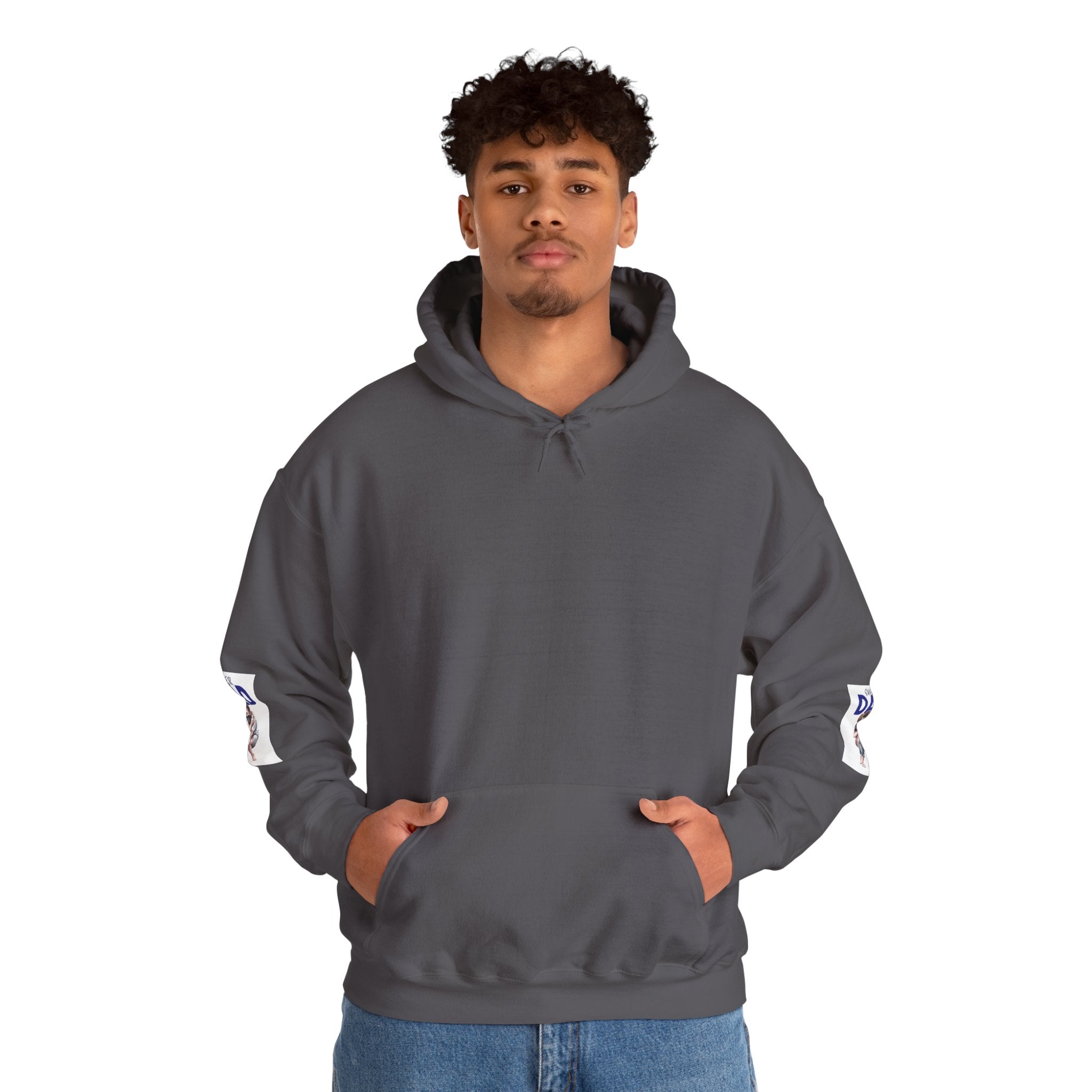 Super Dad Hoodie – Father and Child Hug Graphic Pullover