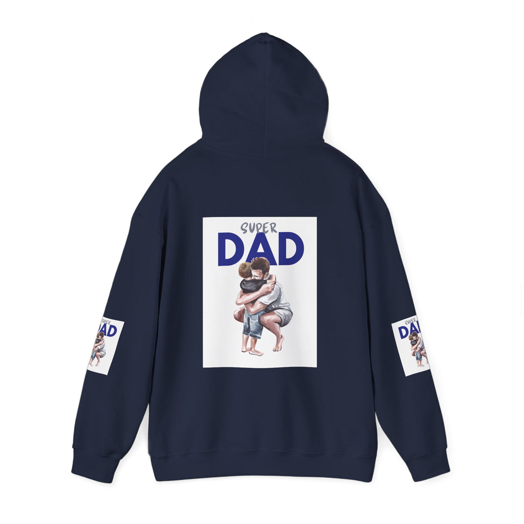 Super Dad Hoodie – Father and Child Hug Graphic Pullover