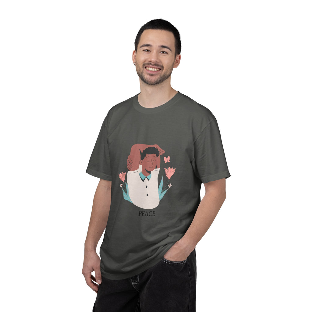 Peace Floral Portrait T-Shirt