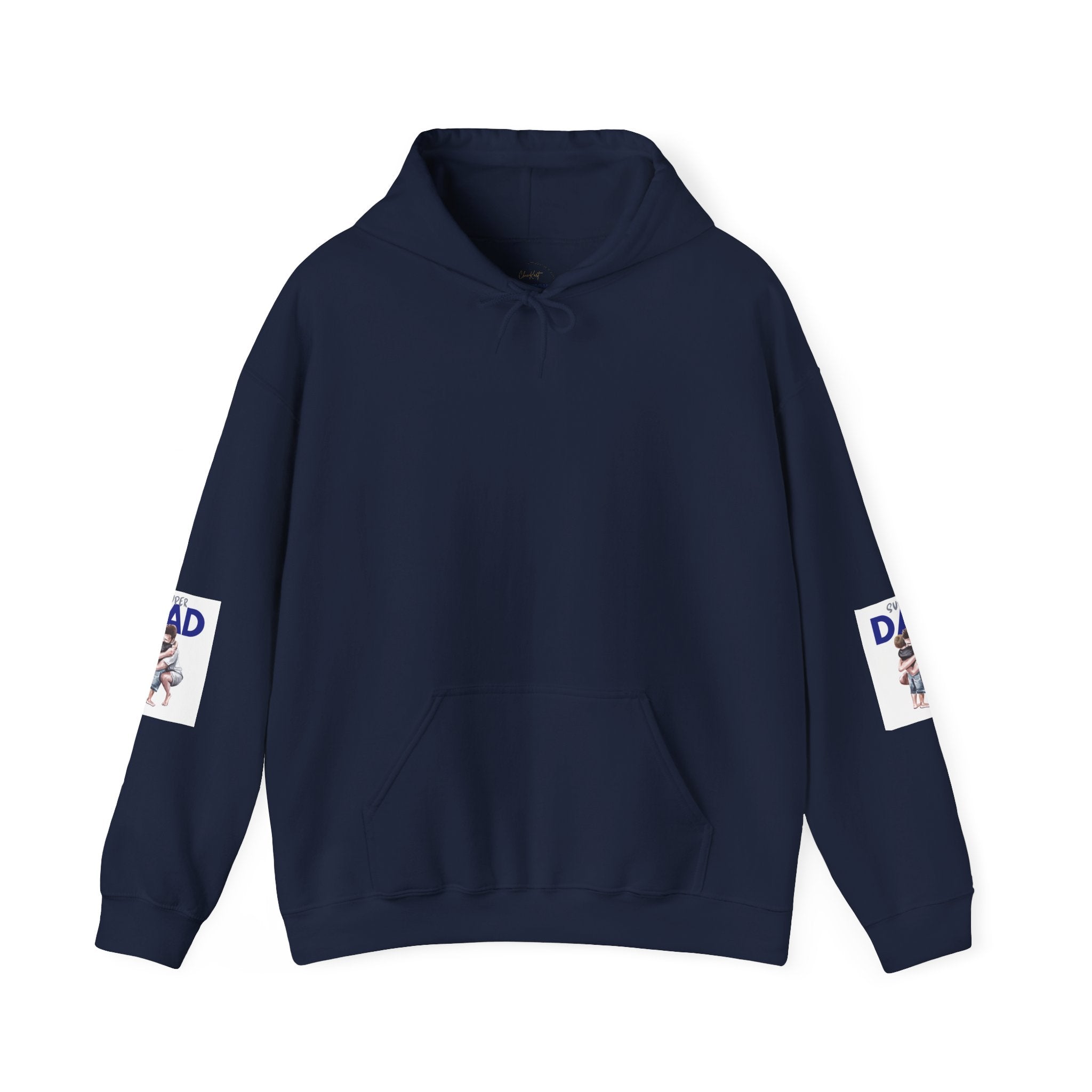 Super Dad Hoodie – Father and Child Hug Graphic Pullover