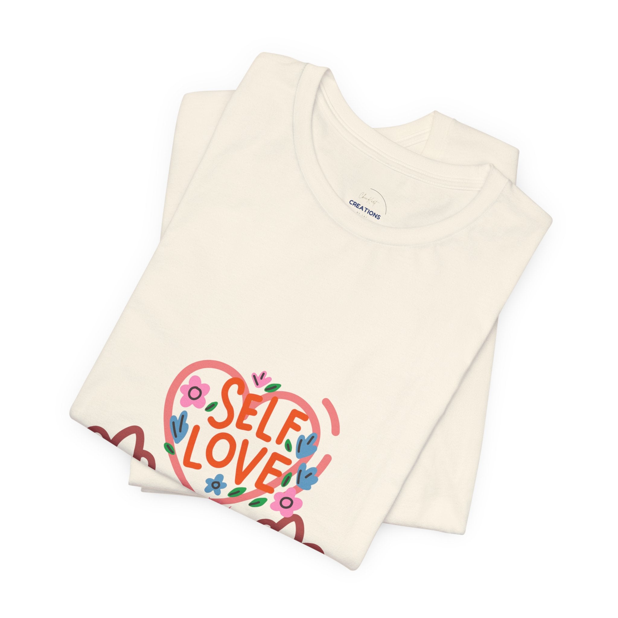 Self Love Heart Tee — Women's Self-Care Graphic T-Shirt