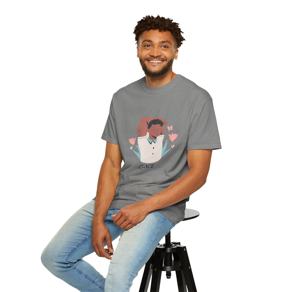 Peace Floral Portrait T-Shirt