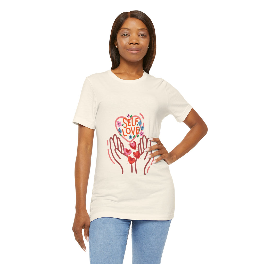Self Love Heart Tee — Women's Self-Care Graphic T-Shirt