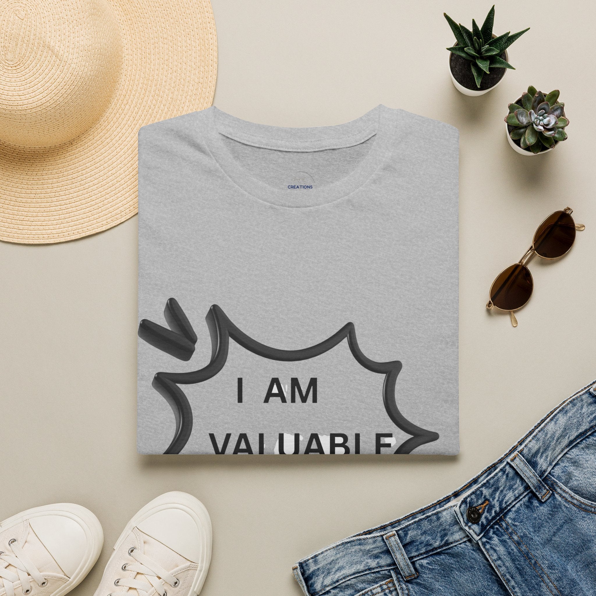 I Am Valuable T‑Shirt — Positive Self‑Worth Graphic Tee