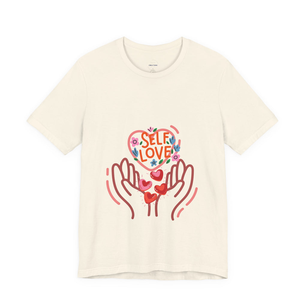 Self Love Heart Tee — Women's Self-Care Graphic T-Shirt