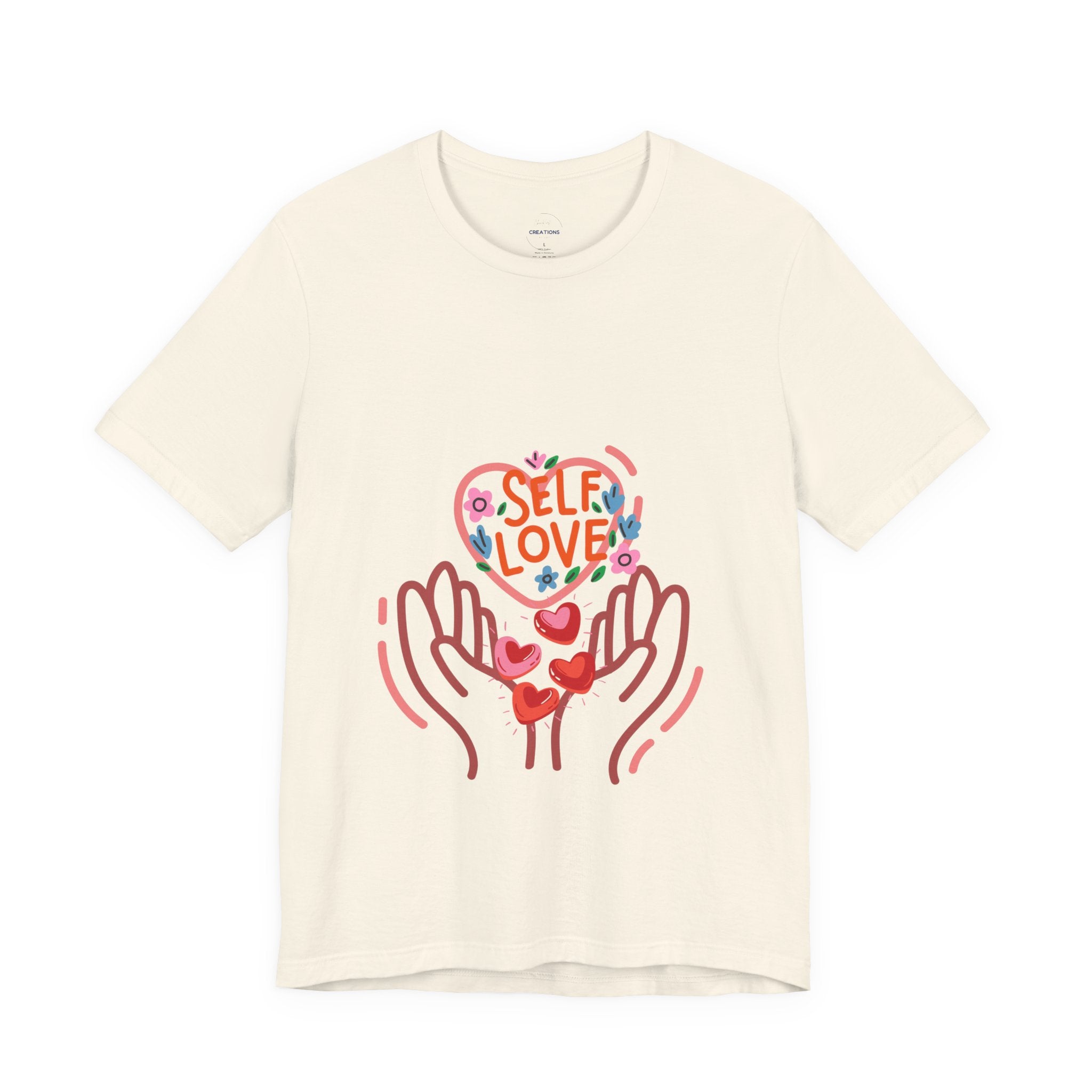 Self Love Heart Tee — Women's Self-Care Graphic T-Shirt