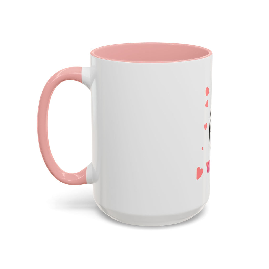 Mother’s Day Coffee Mug — 'Happy Mother’s Day' Heart & Mom-Baby Illustration (Accent 11/15oz)