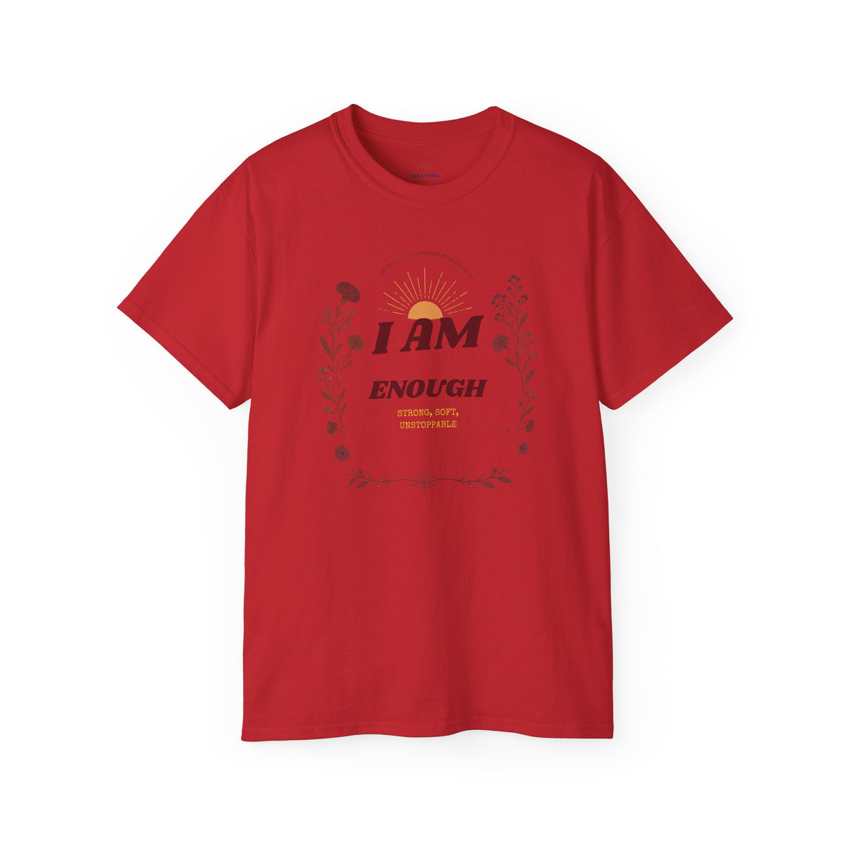 I AM ENOUGH Floral Comfort Tee