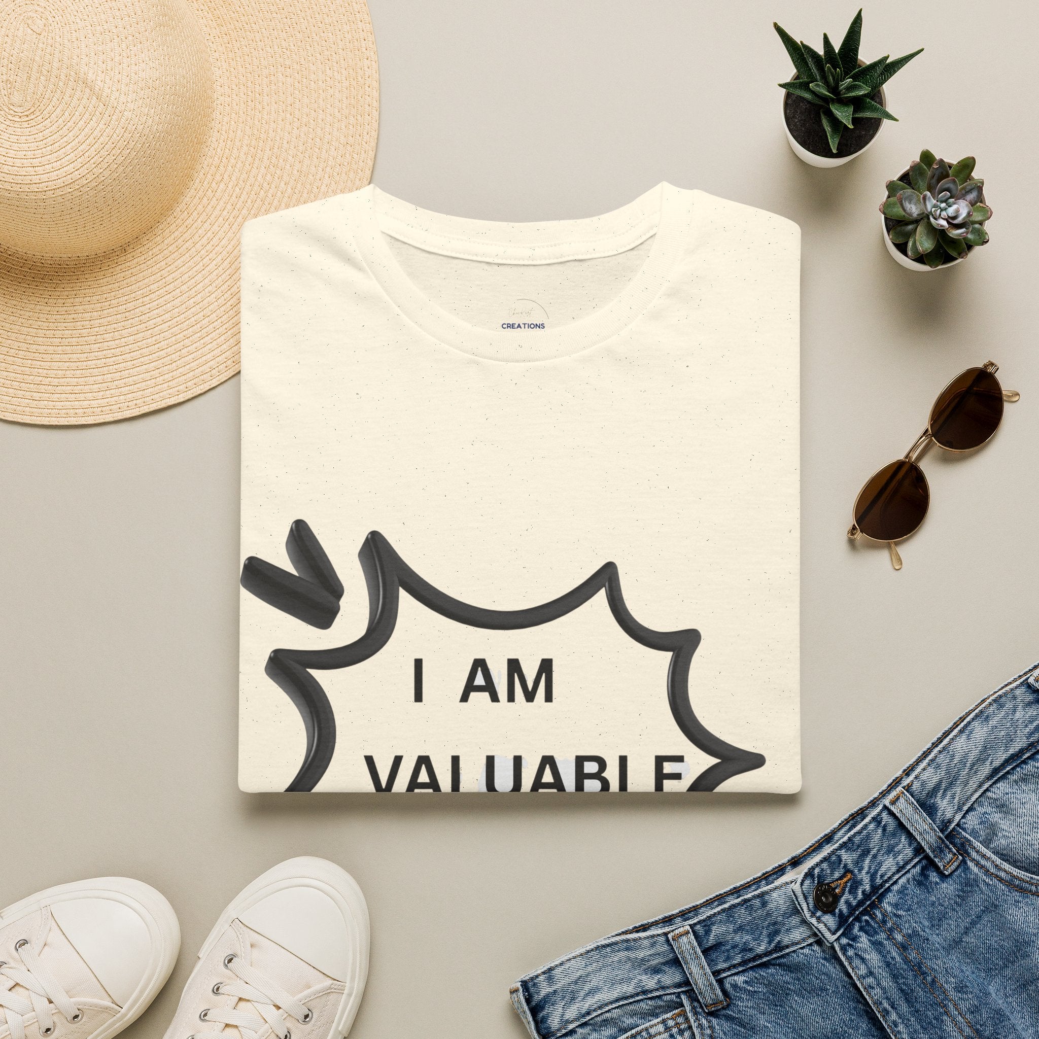 I Am Valuable T‑Shirt — Positive Self‑Worth Graphic Tee