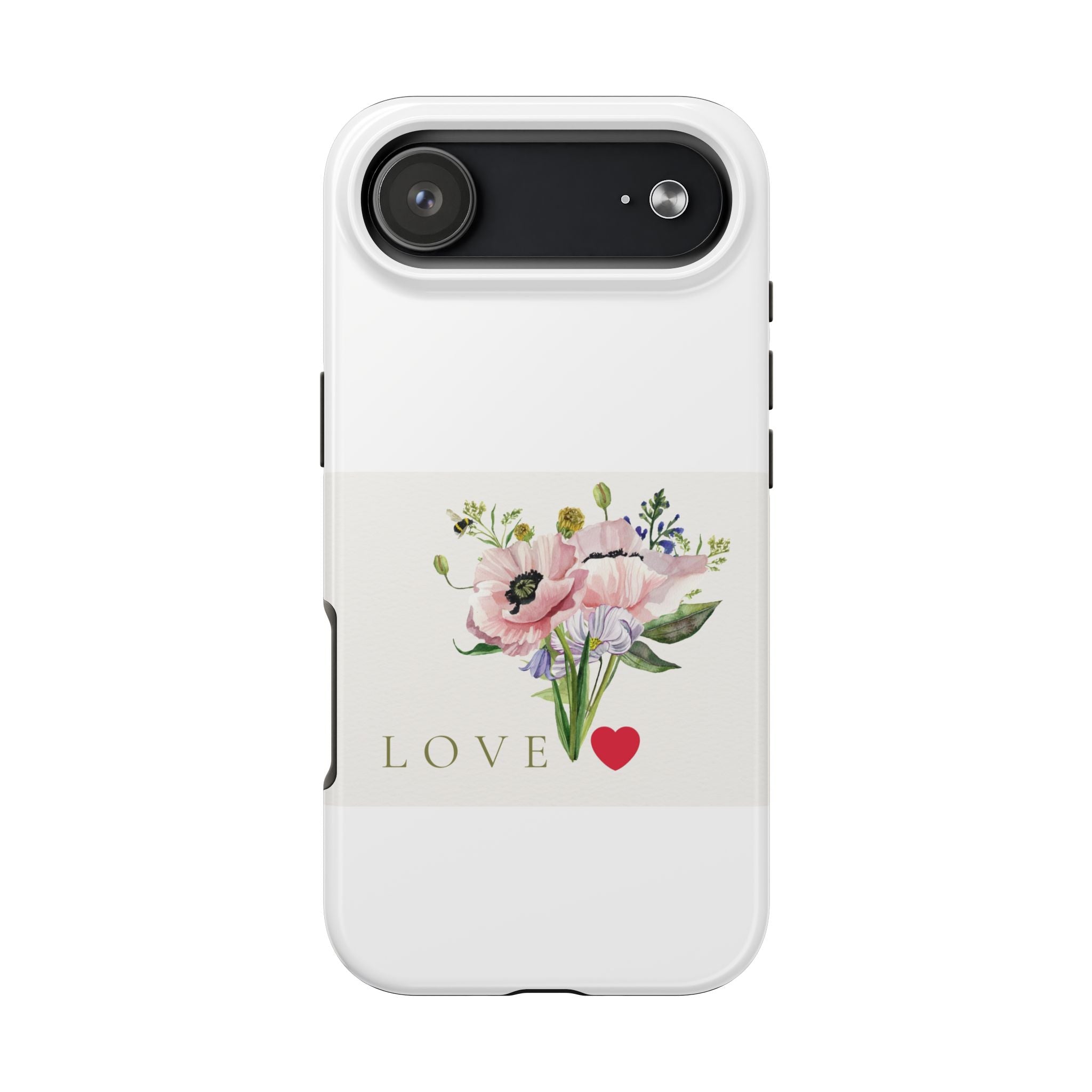 Phone Case — Floral "LOVE" Bouquet Protective Tough Phone Case