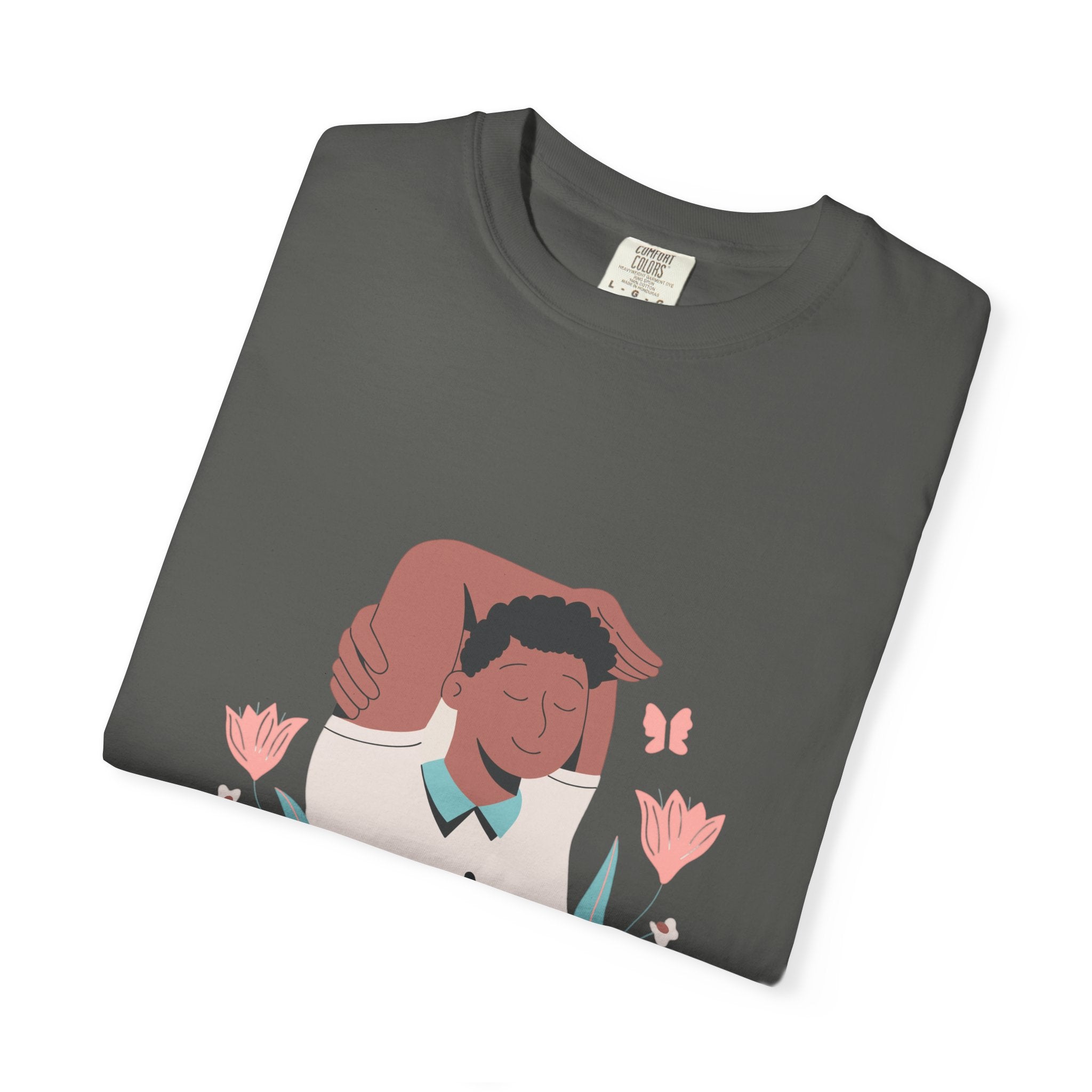 Peace Floral Portrait T-Shirt