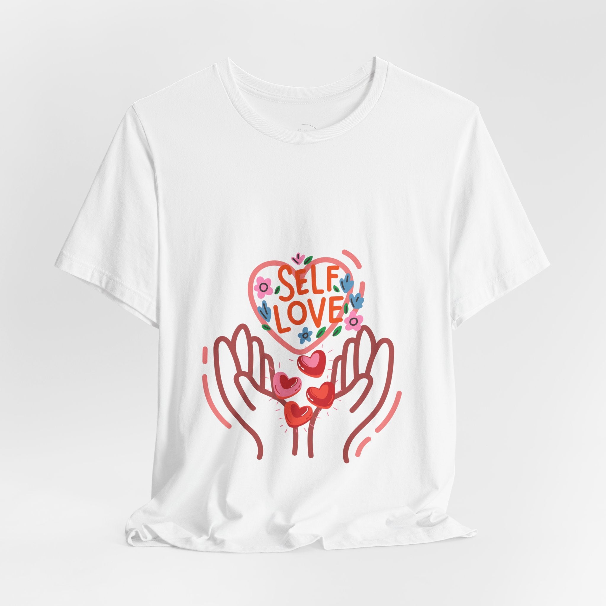 Self Love Heart Tee — Women's Self-Care Graphic T-Shirt