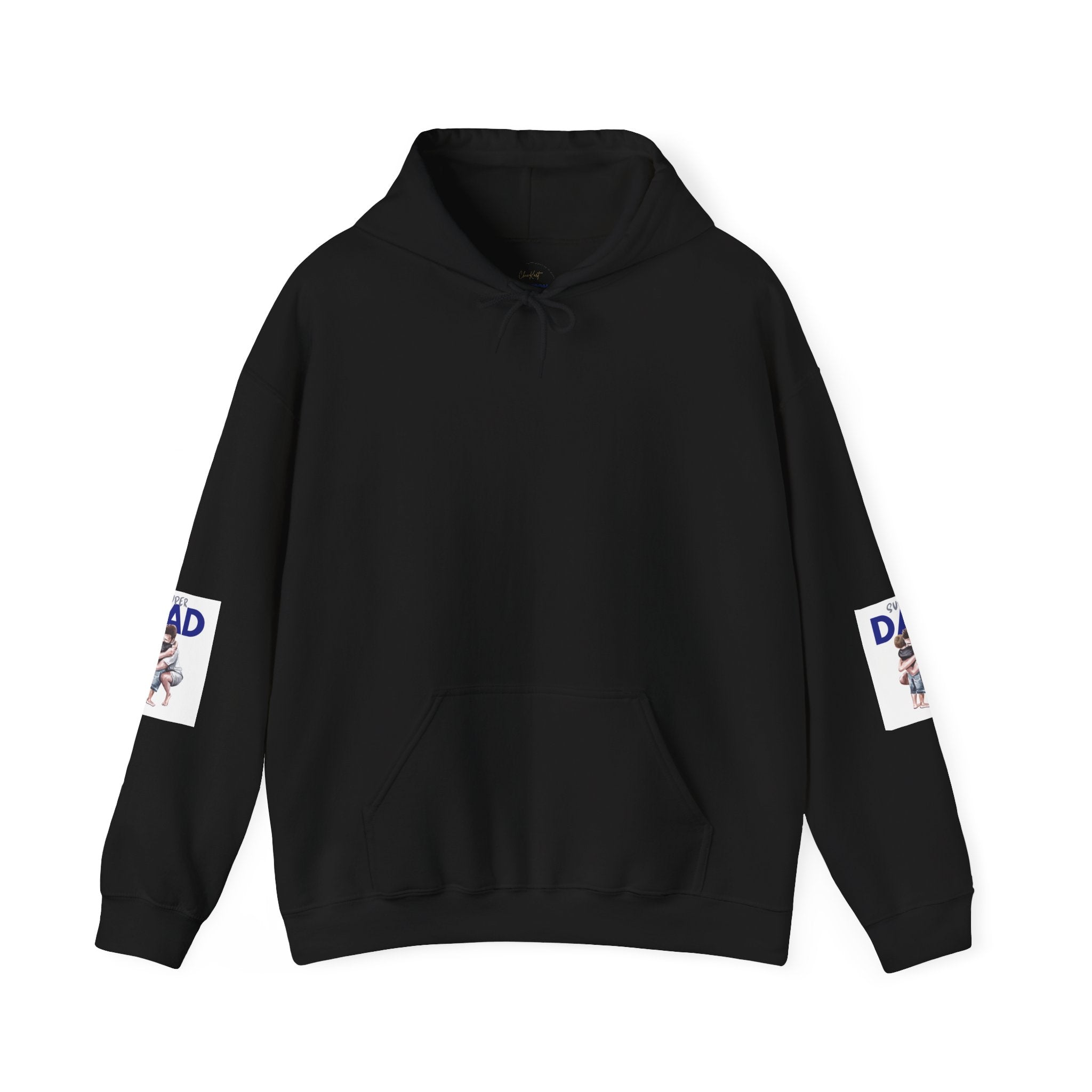 Super Dad Hoodie – Father and Child Hug Graphic Pullover