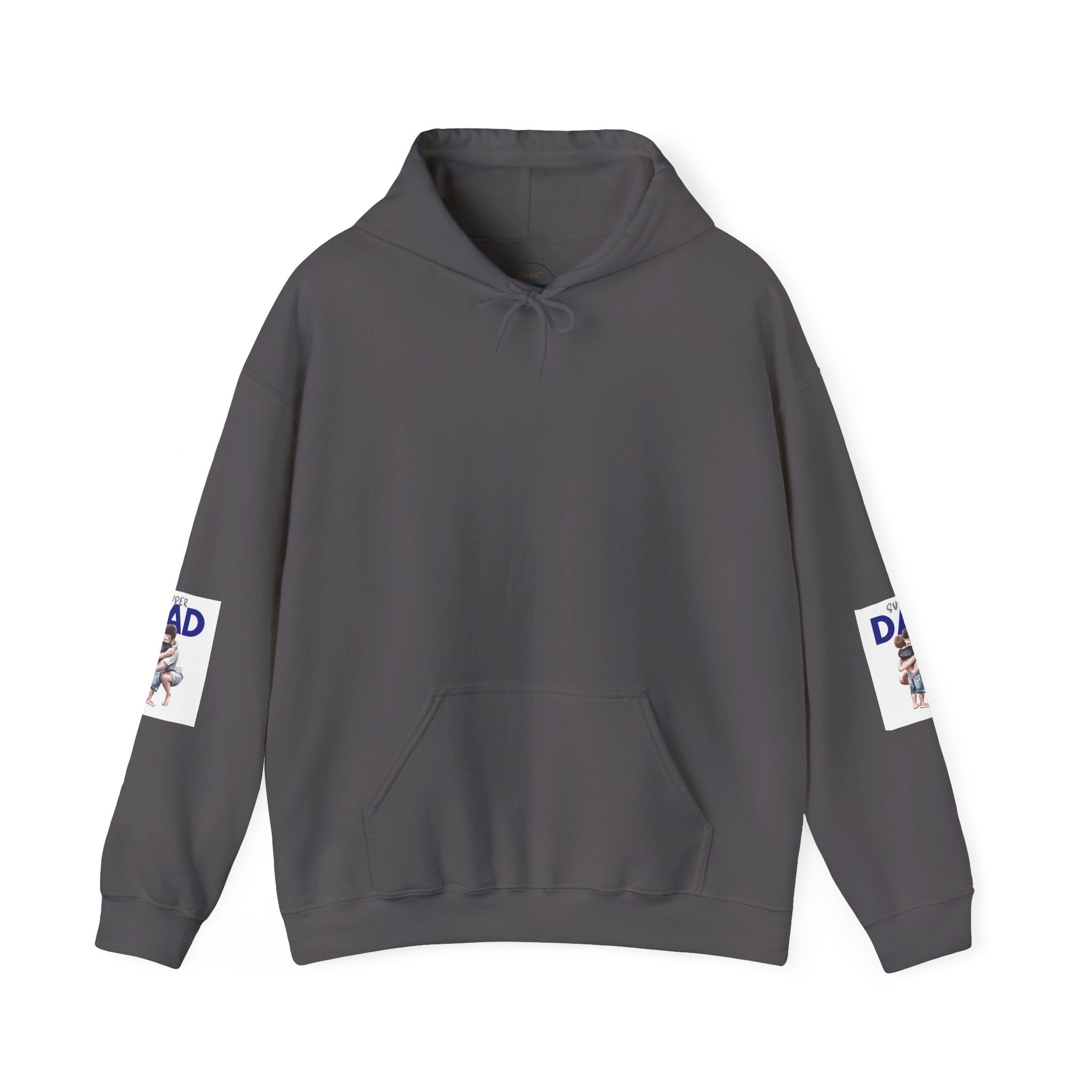 Super Dad Hoodie – Father and Child Hug Graphic Pullover