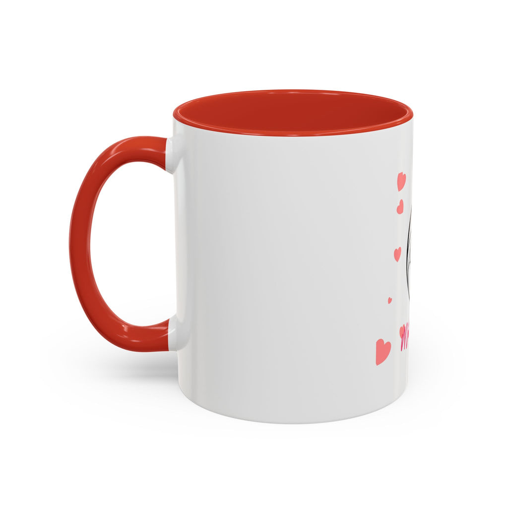 Mother’s Day Coffee Mug — 'Happy Mother’s Day' Heart & Mom-Baby Illustration (Accent 11/15oz)