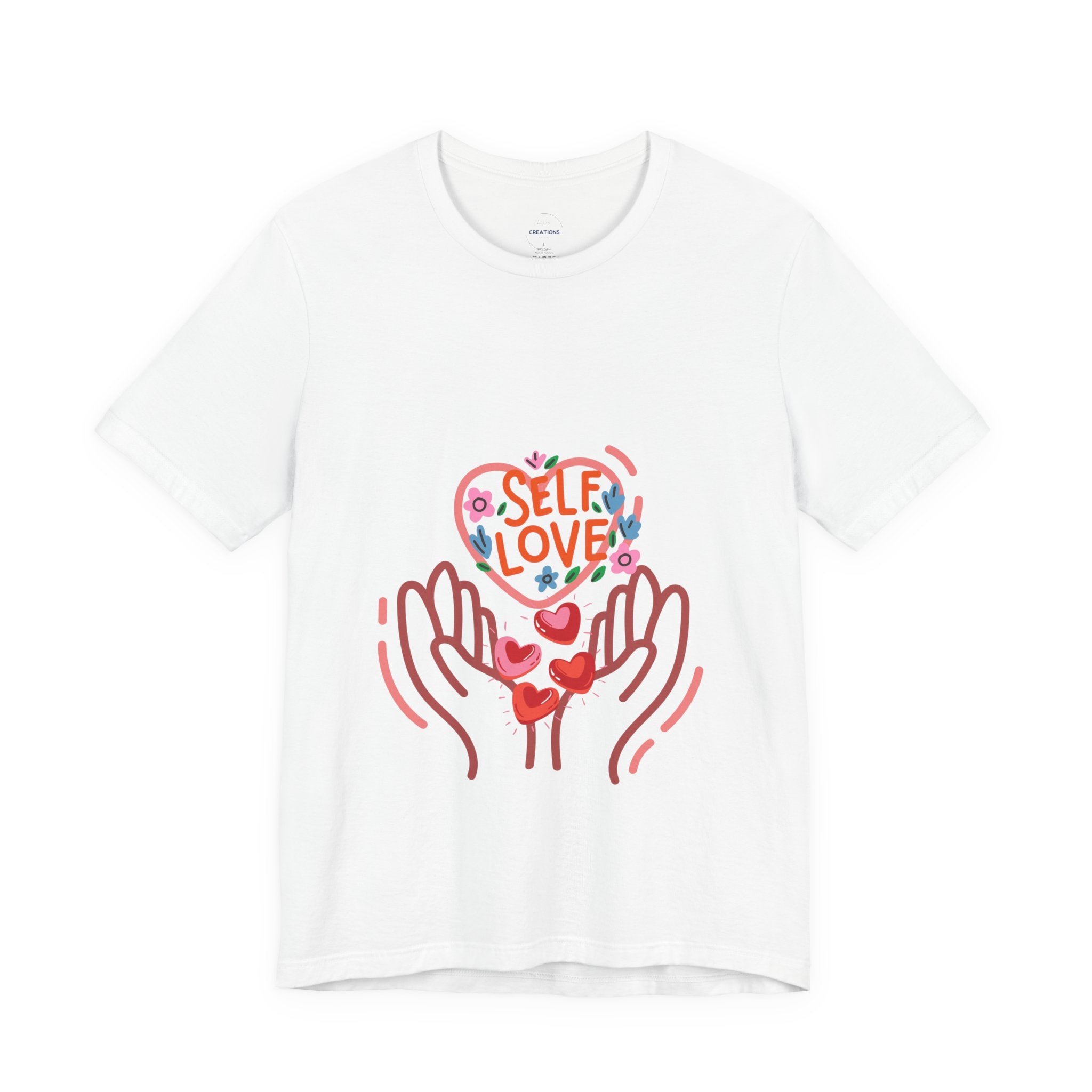 Self Love Heart Tee — Women's Self-Care Graphic T-Shirt