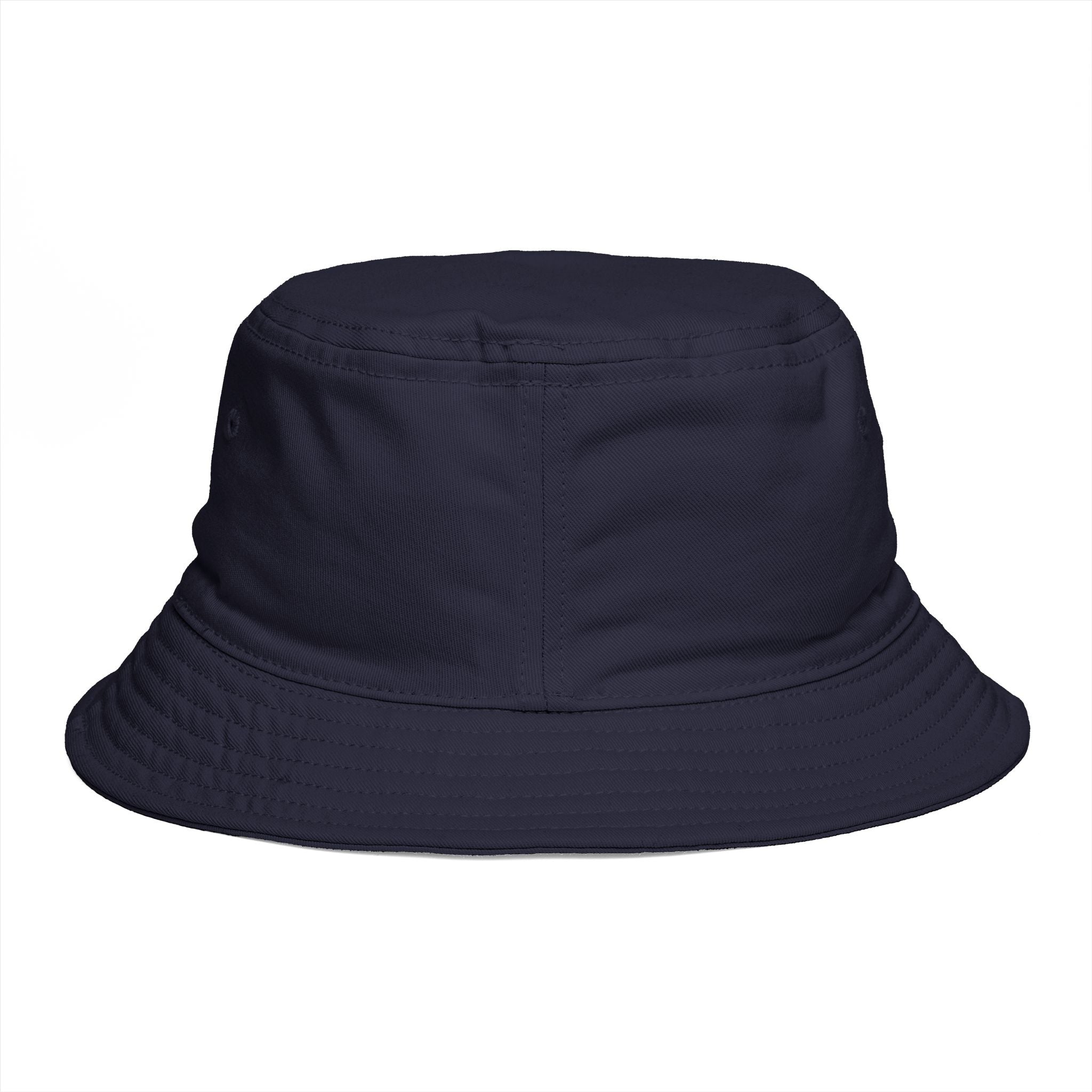 Bucket Hat — Retro Peace Sign with Flower Patch, Vintage 70s Boho Summer Sun Hat