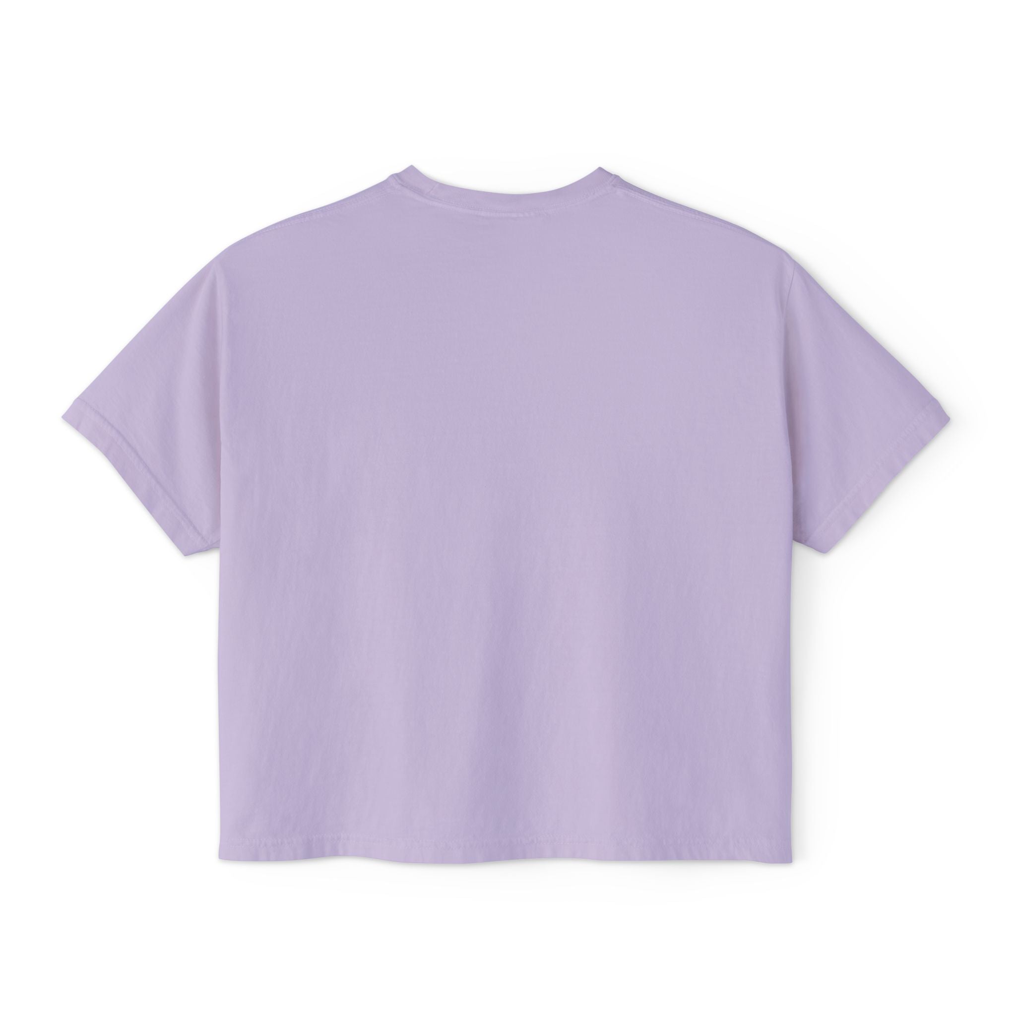 It's All About Me! Women's Boxy Tee — Pink Floral Graphic Crop T-Shirt