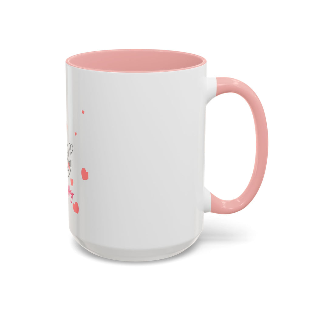 Mother’s Day Coffee Mug — 'Happy Mother’s Day' Heart & Mom-Baby Illustration (Accent 11/15oz)