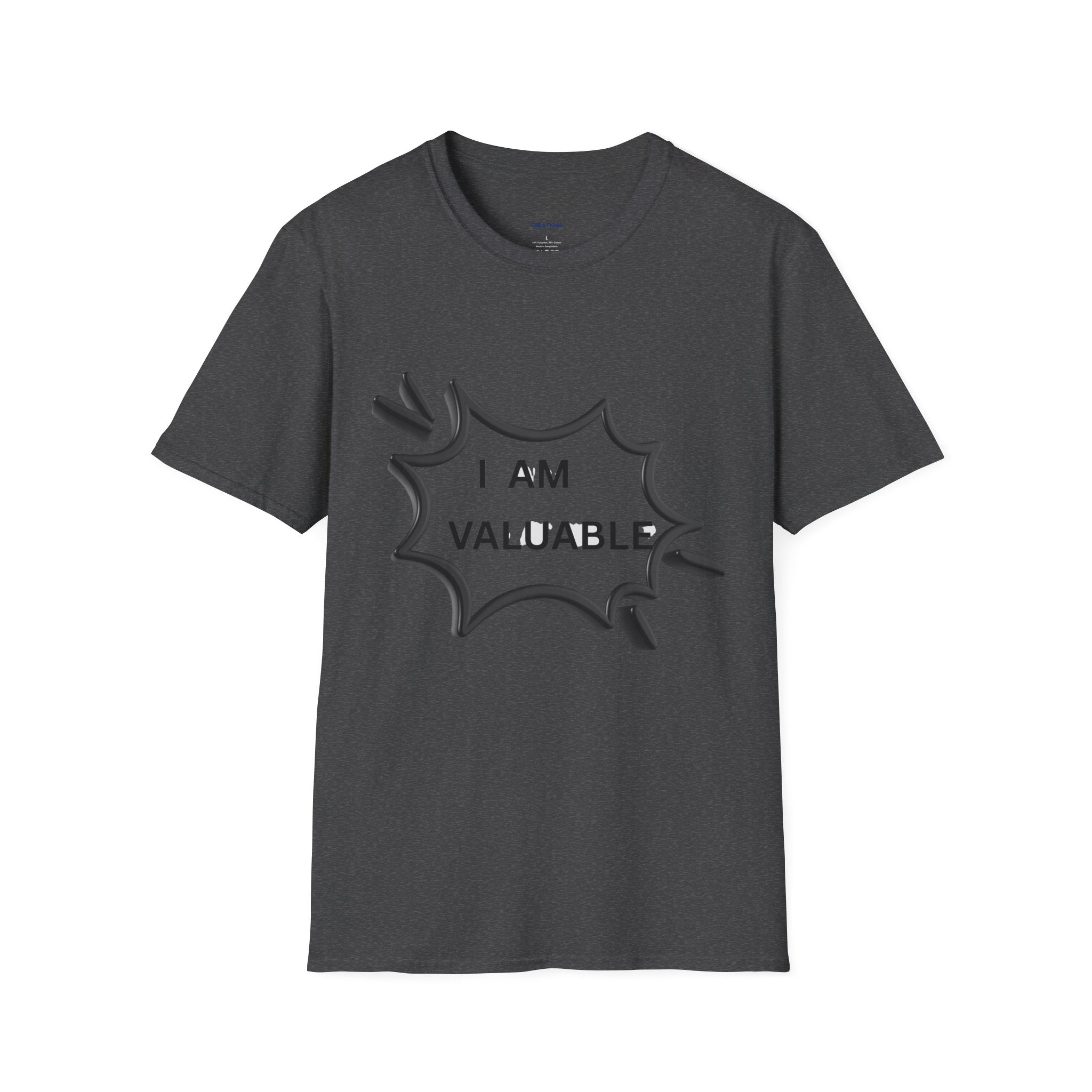 I Am Valuable T‑Shirt — Positive Self‑Worth Graphic Tee