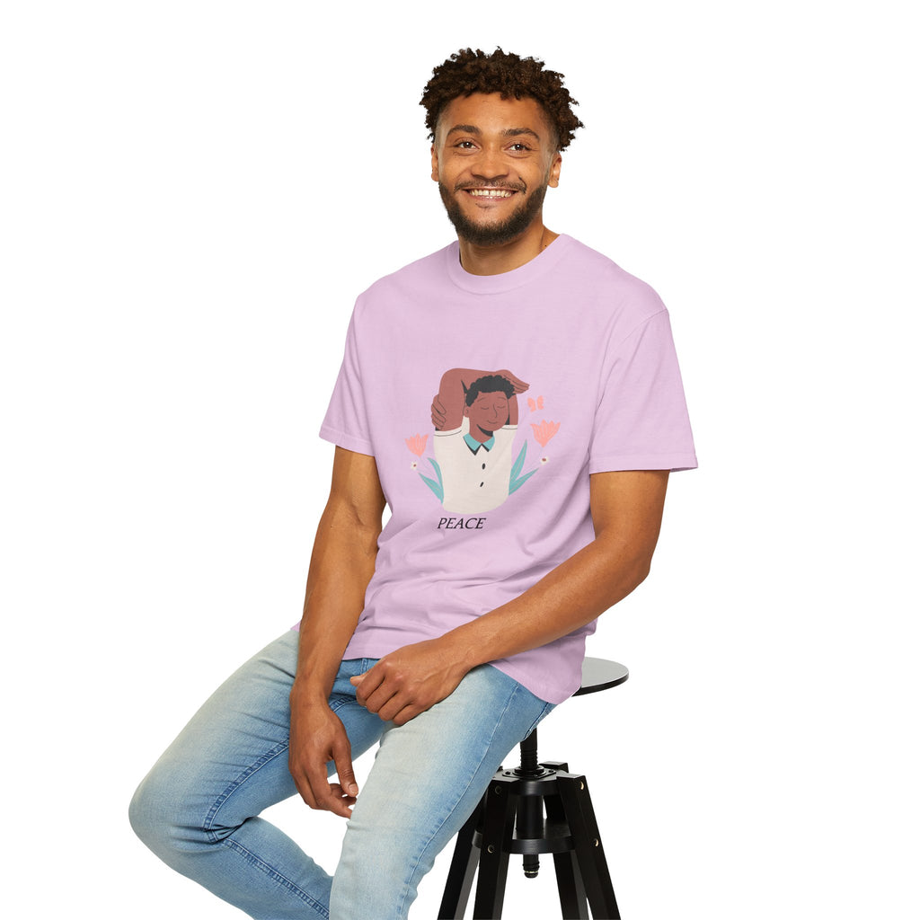 Peace Floral Portrait T-Shirt