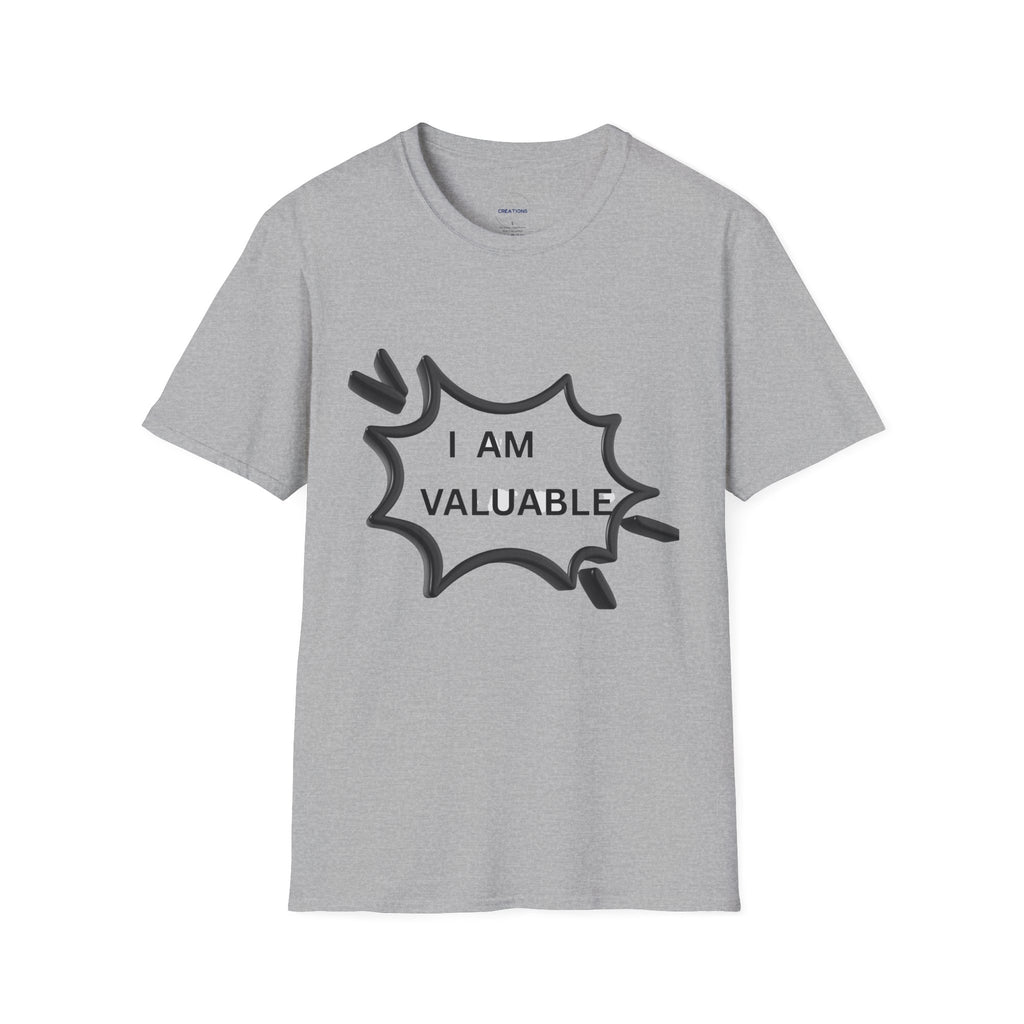 I Am Valuable T‑Shirt — Positive Self‑Worth Graphic Tee