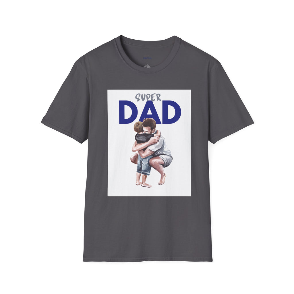 Super Dad T-Shirt — Father and Child Hug Graphic Tee | Father’s Day Gift