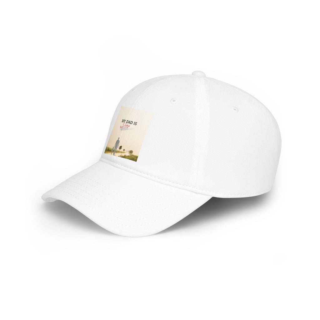 Dad Is My Hero Baseball Cap - Father’s Day Tribute Low Profile Hat