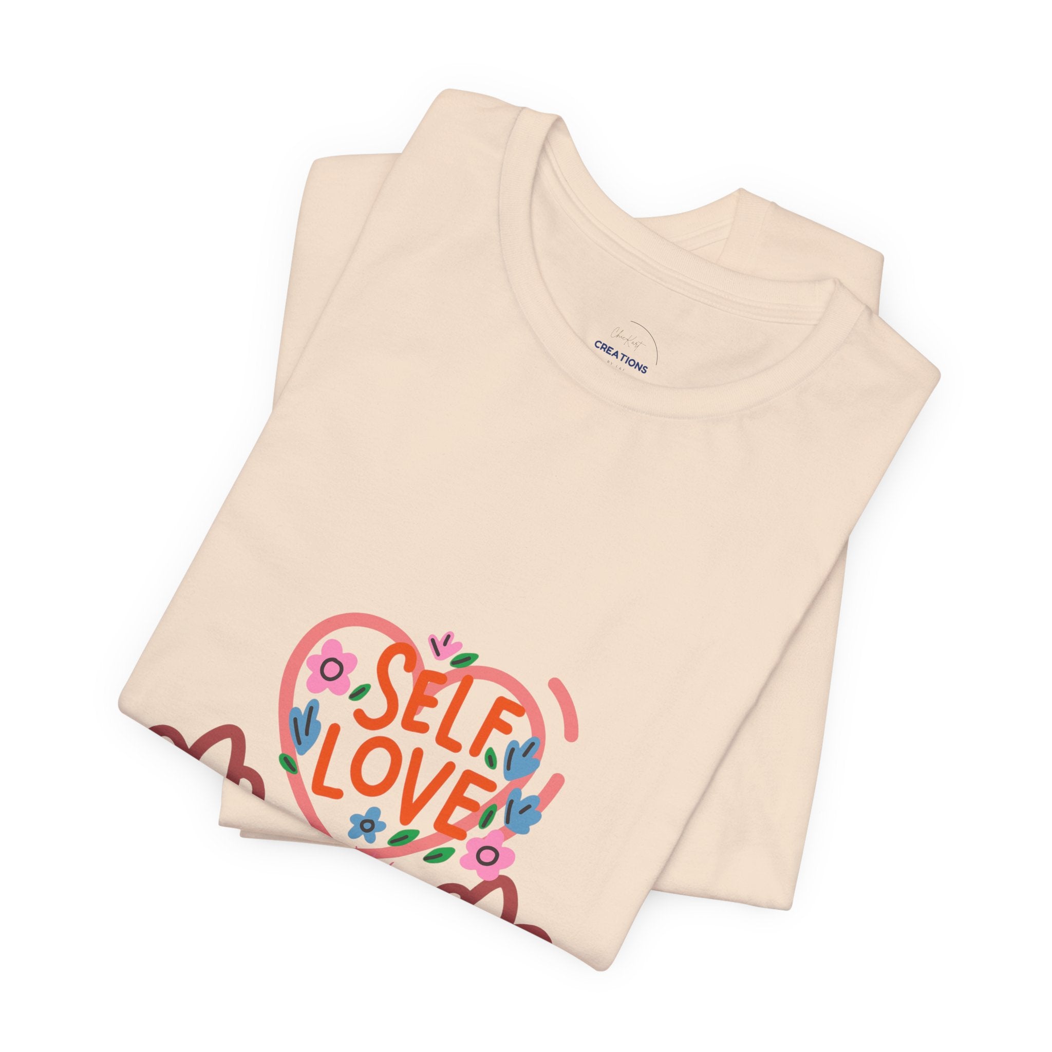 Self Love Heart Tee — Women's Self-Care Graphic T-Shirt
