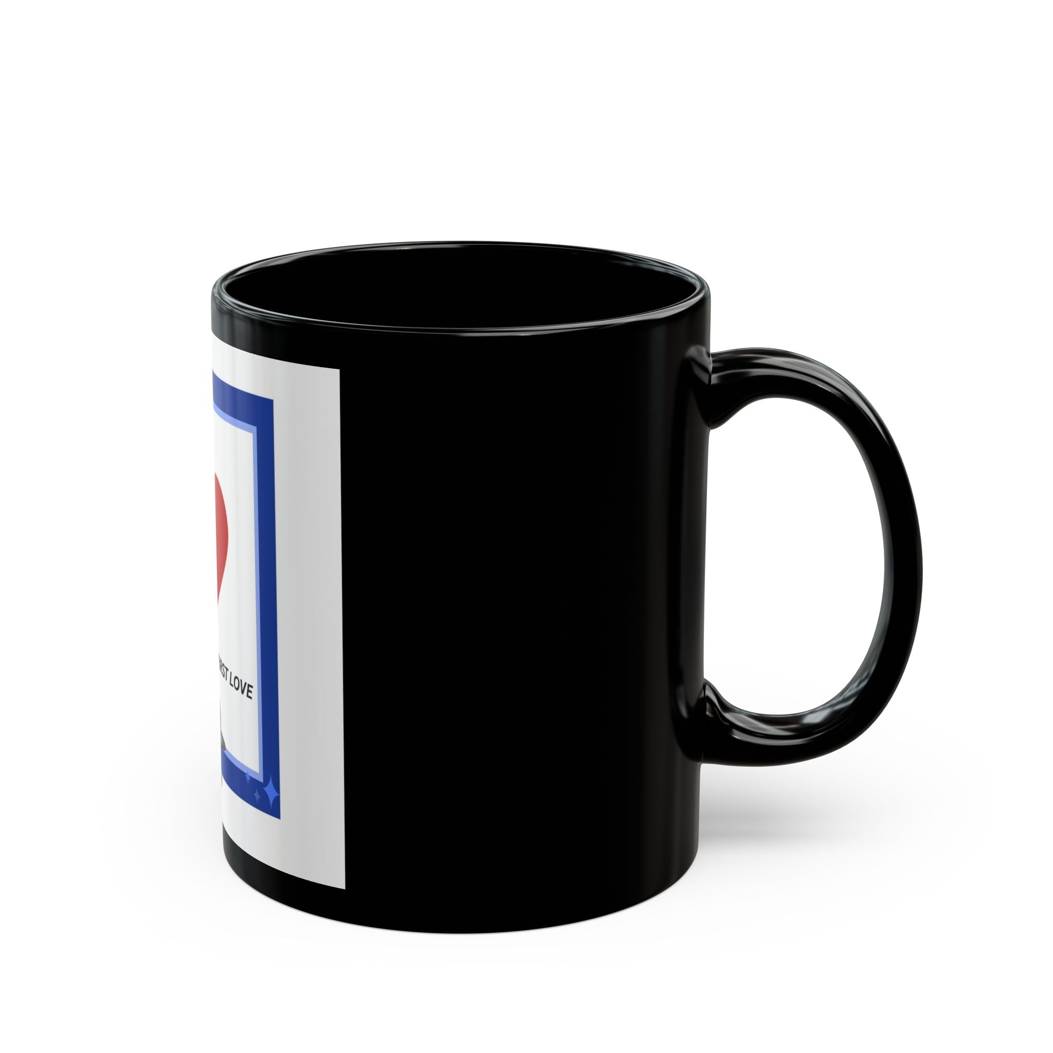 Dad Coffee Mug – “A Daughter’s First Love” Black Ceramic Gift (11oz/15oz)