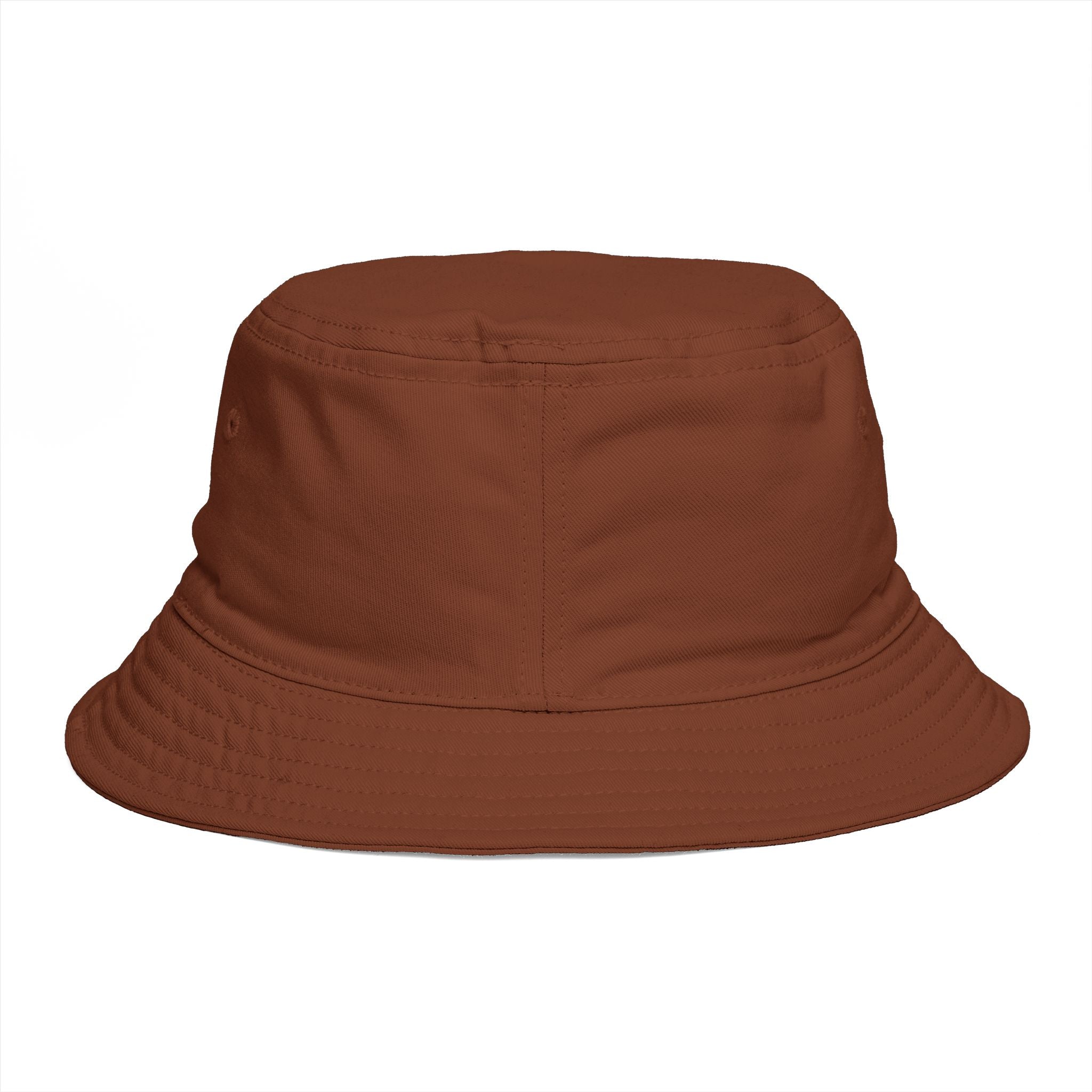 Bucket Hat — Retro Peace Sign with Flower Patch, Vintage 70s Boho Summer Sun Hat