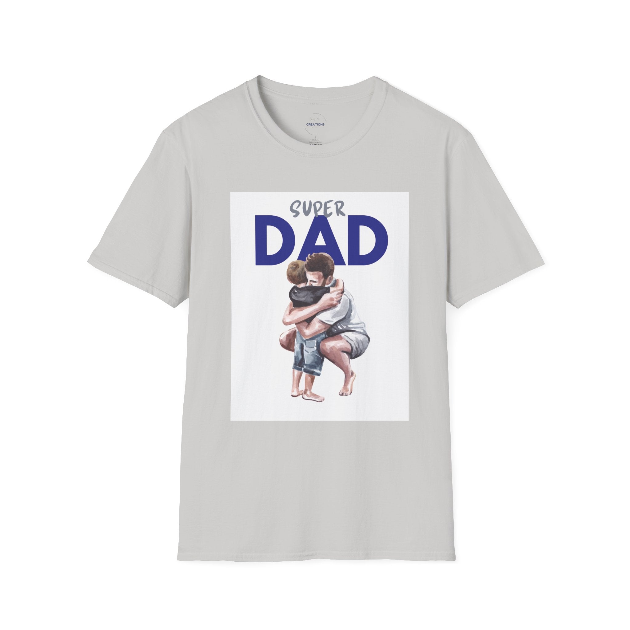 Super Dad T-Shirt — Father and Child Hug Graphic Tee | Father’s Day Gift